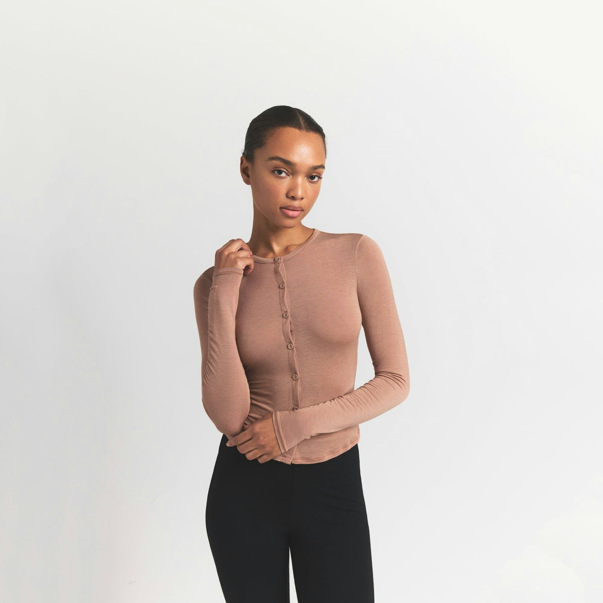 Skims Sheer Modal Cardigan Sienna