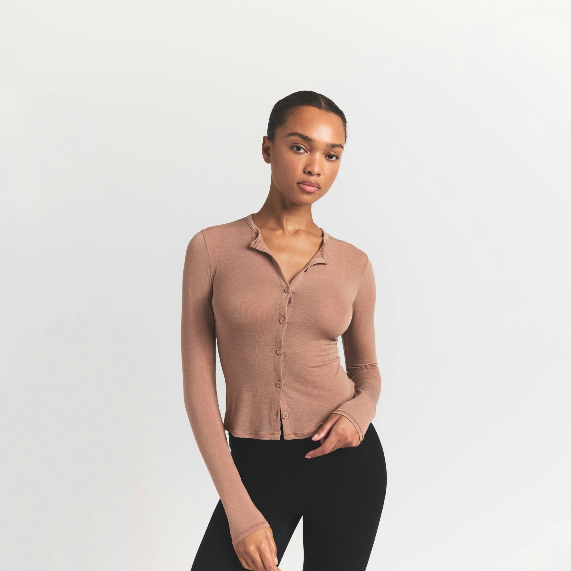 Skims Sheer Modal Cardigan Sienna