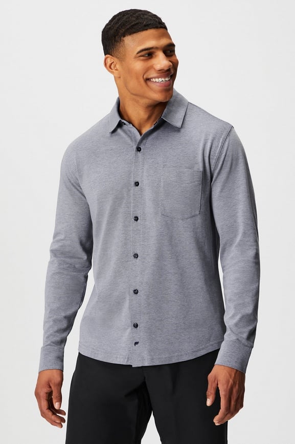 Fabletics The Dash Long Sleeve Button Up
