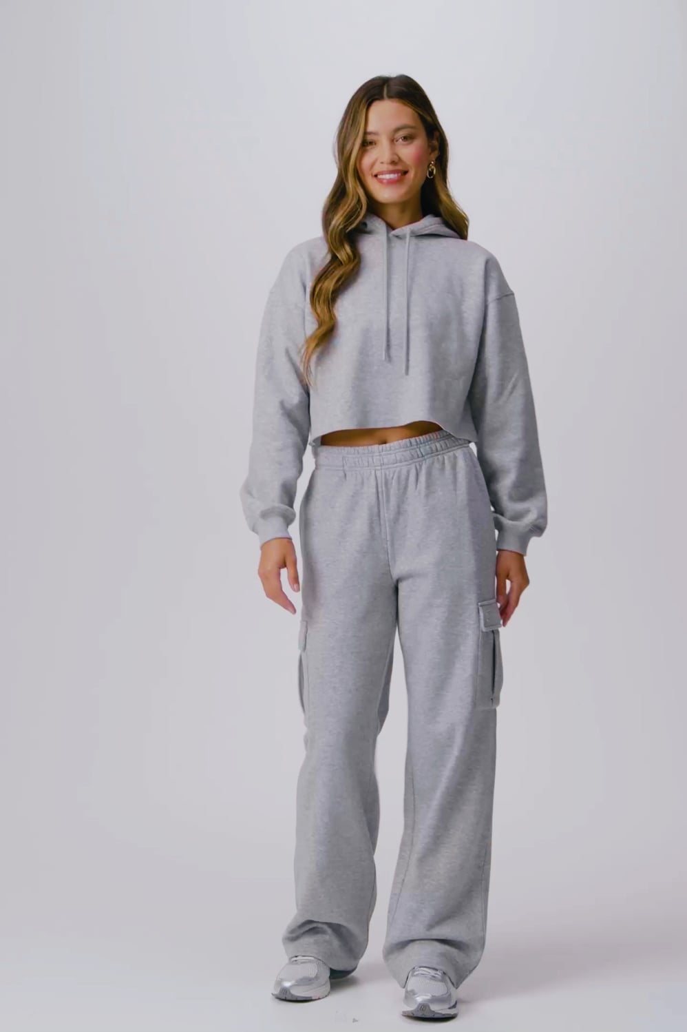 Fabletics Cozy Fleece Cropped Hoodie