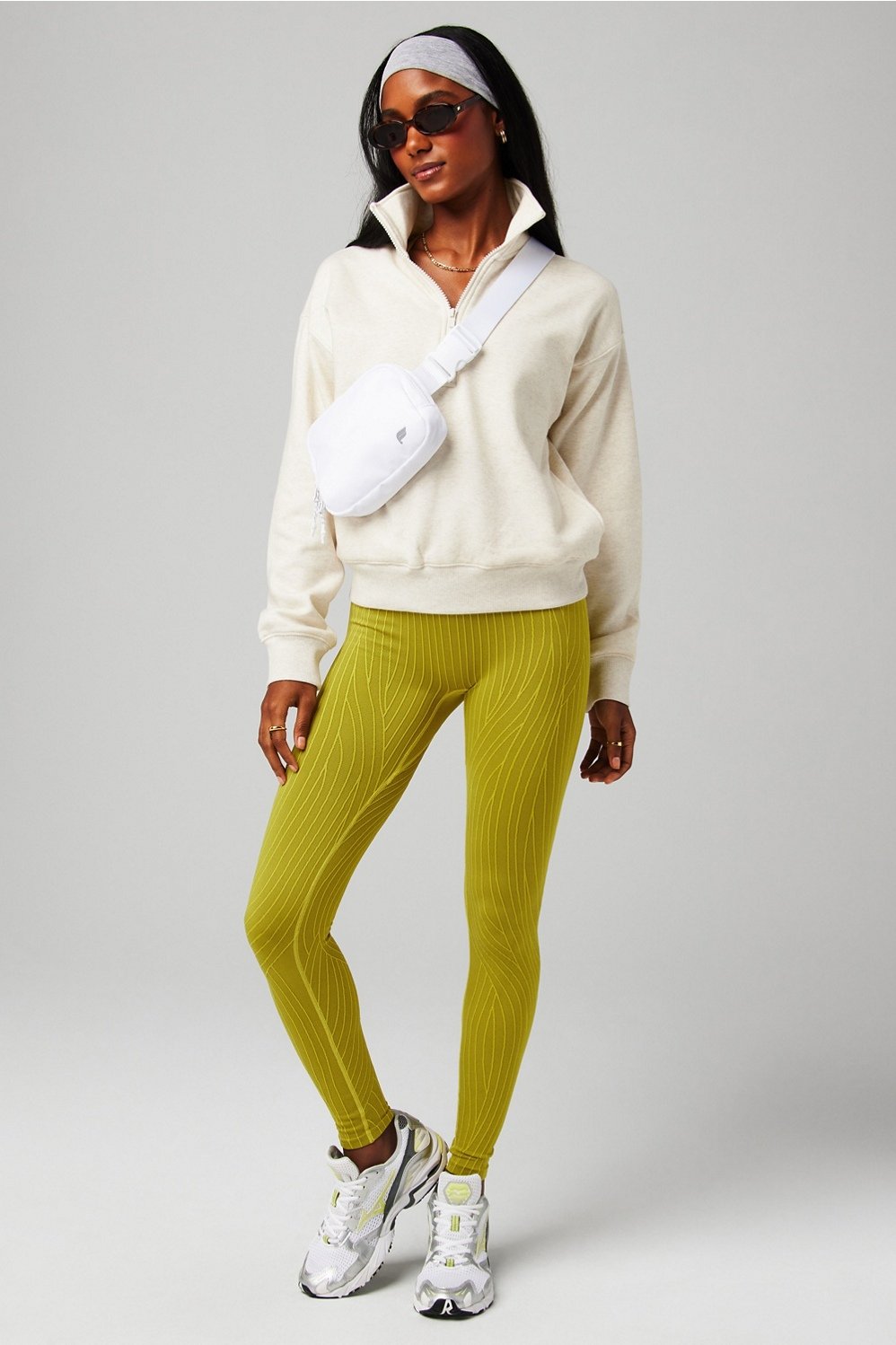 Fabletics Cozy Fleece Half Zip Sweatshirt