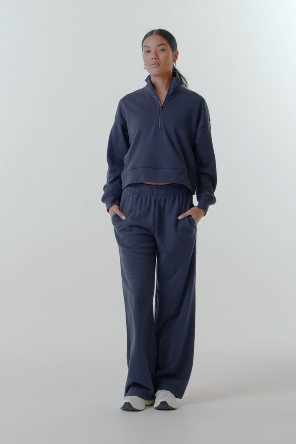 Fabletics Year Round Terry Half Zip Sweatshirt