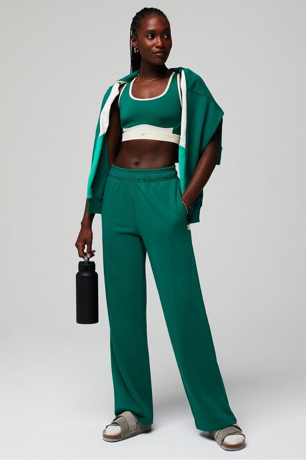Fabletics Year Round Terry Half Zip Sweatshirt