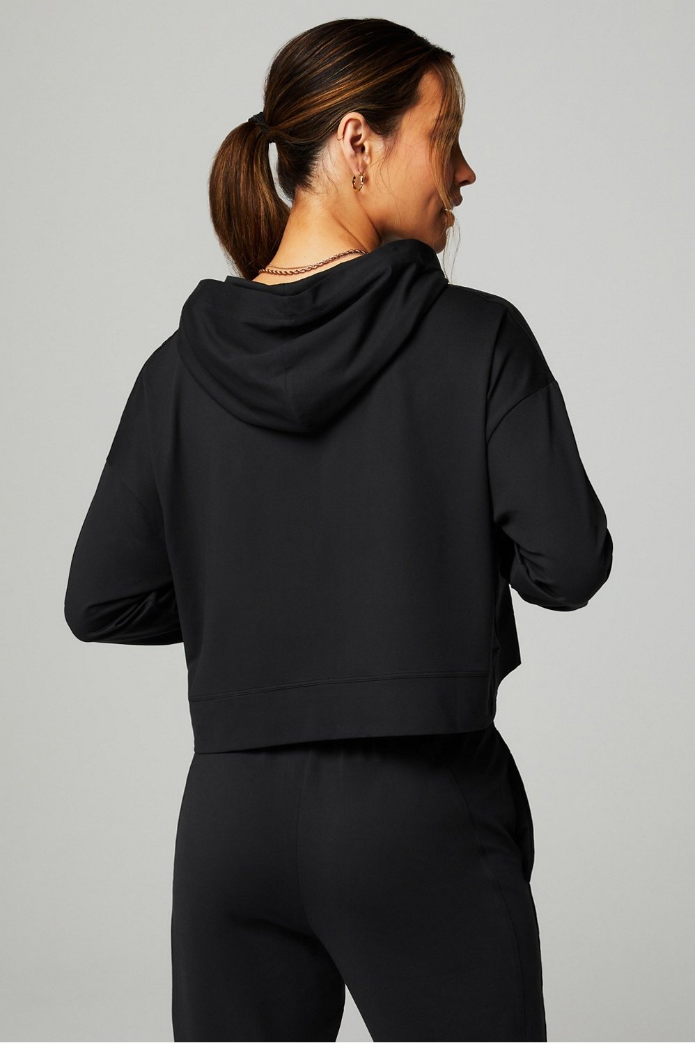 Fabletics Cloud Jersey Cropped Hoodie