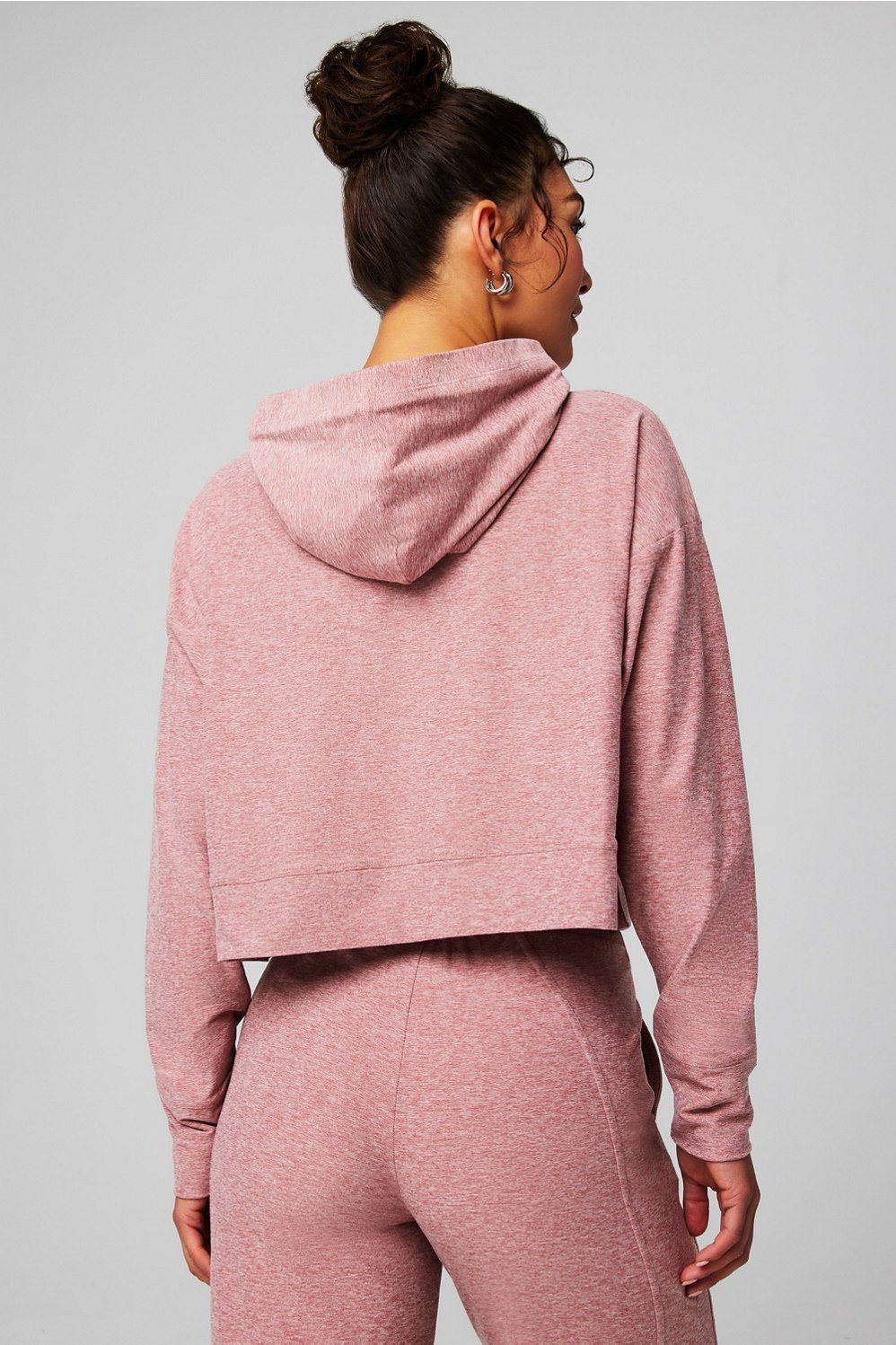 Fabletics Cloud Jersey Cropped Hoodie