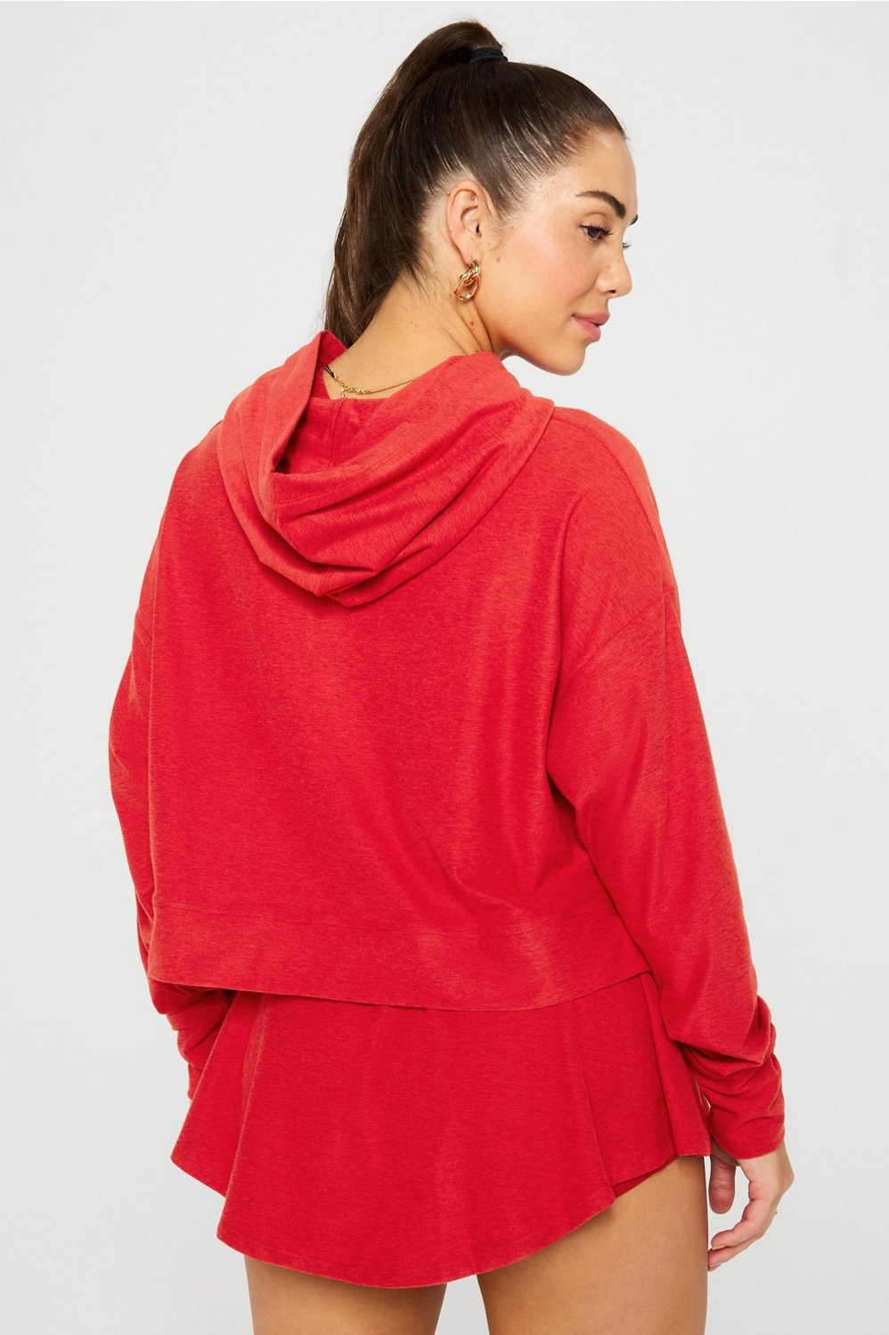 Fabletics Cloud Jersey Cropped Hoodie
