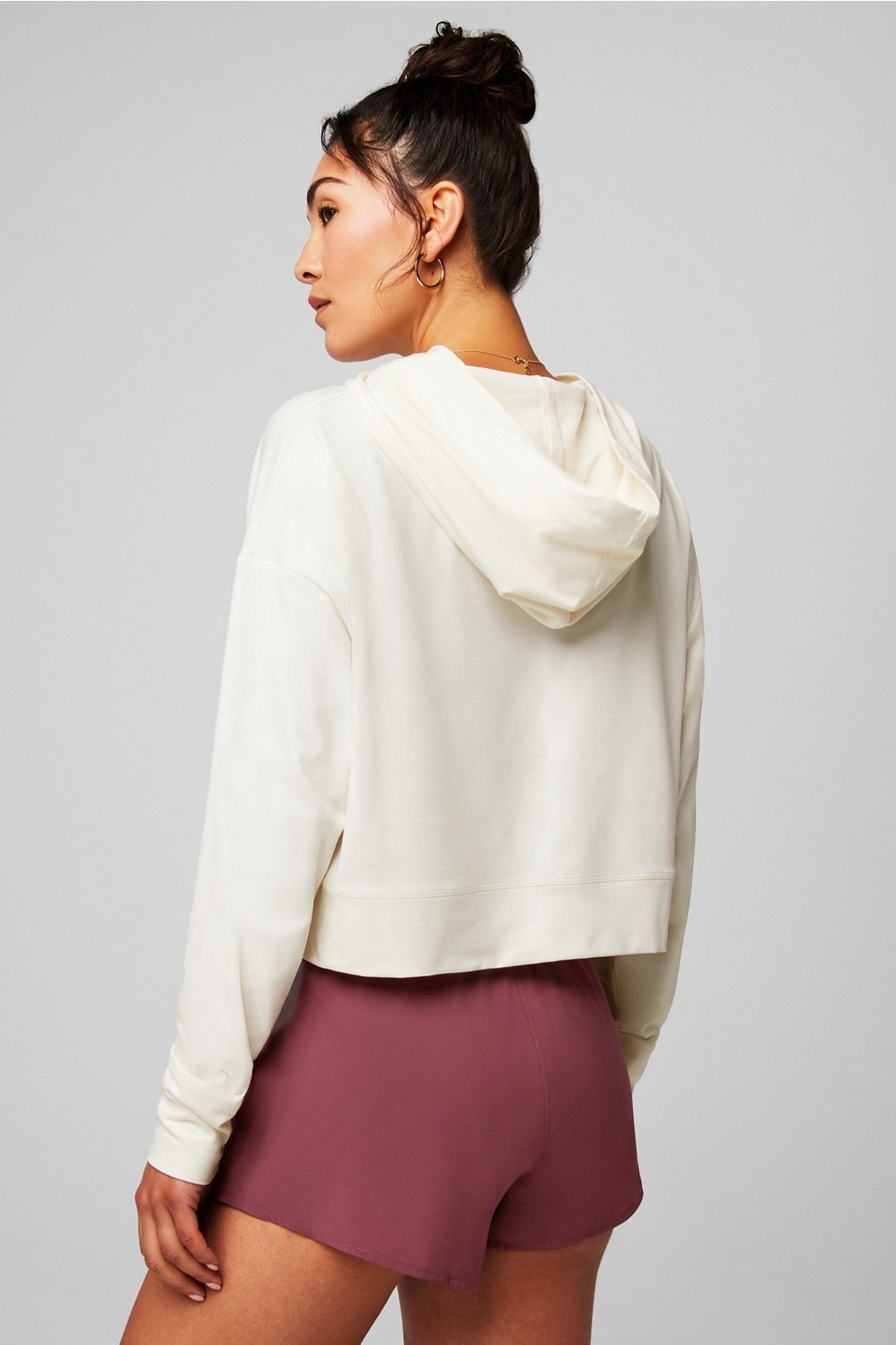 Fabletics Cloud Jersey Cropped Hoodie