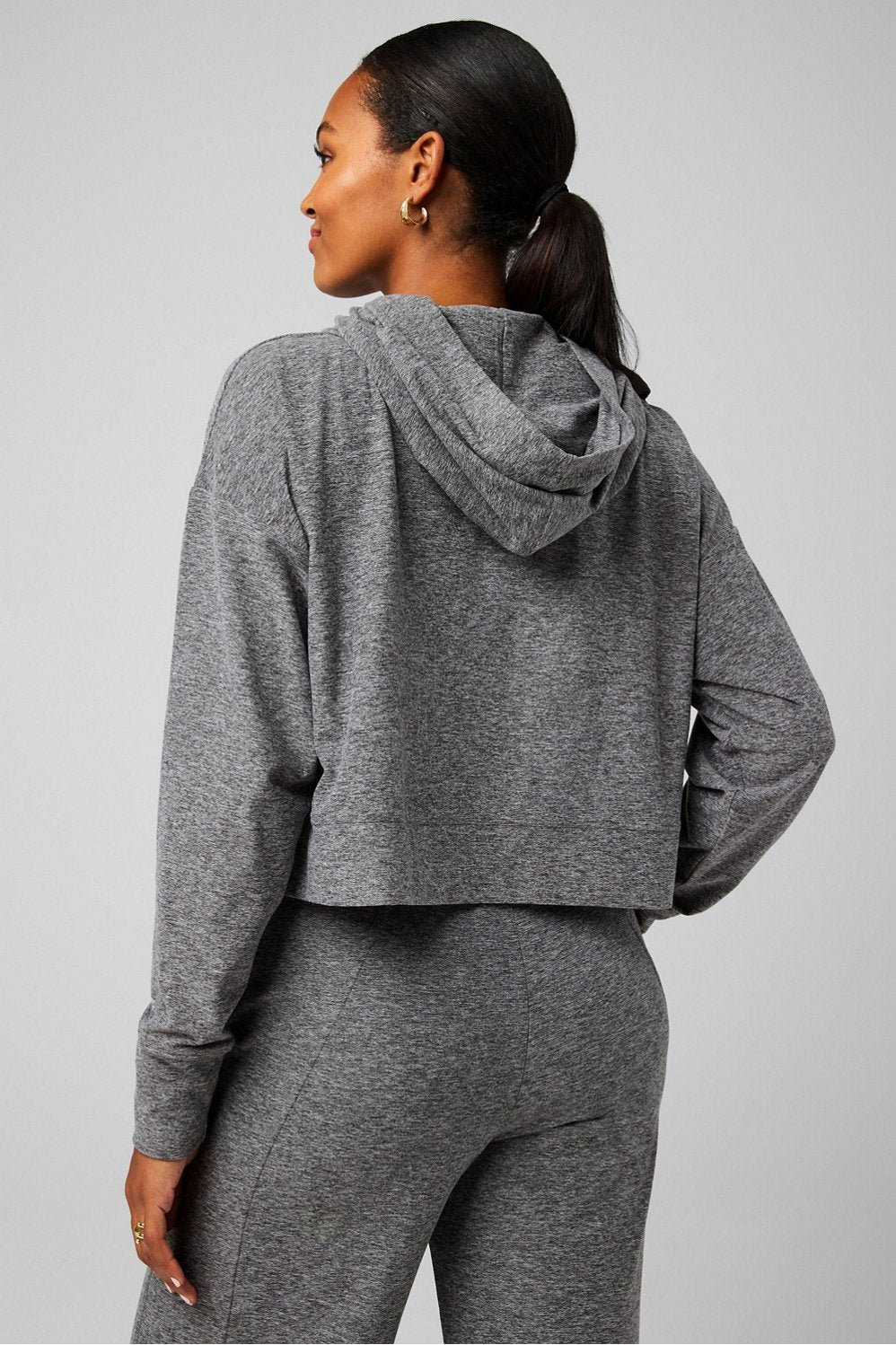 Fabletics Cloud Jersey Cropped Hoodie