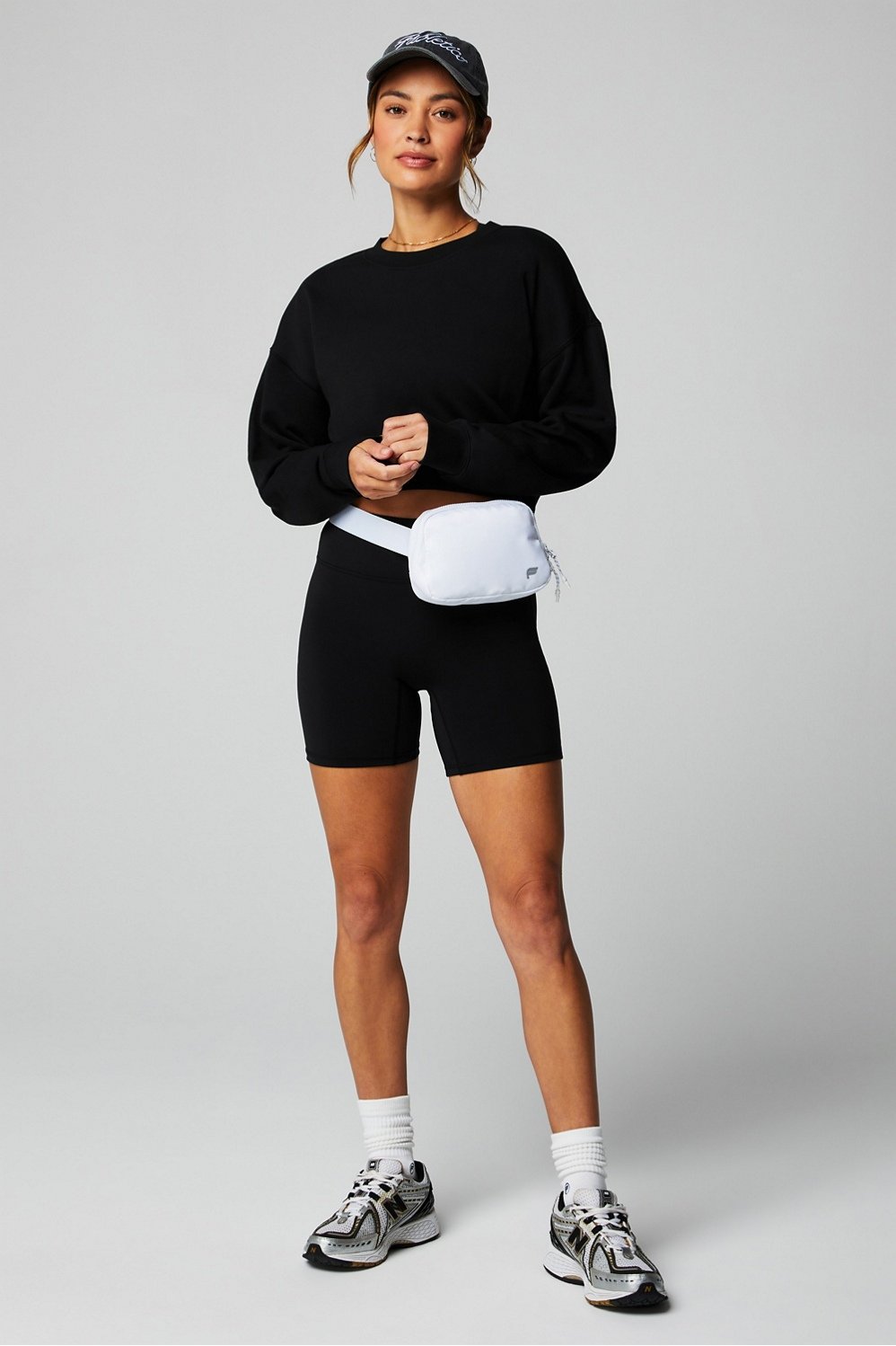 Fabletics Year Round Terry Cropped Sweatshirt
