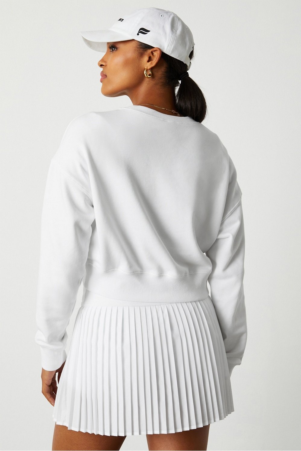 Fabletics Year Round Terry Cropped Sweatshirt