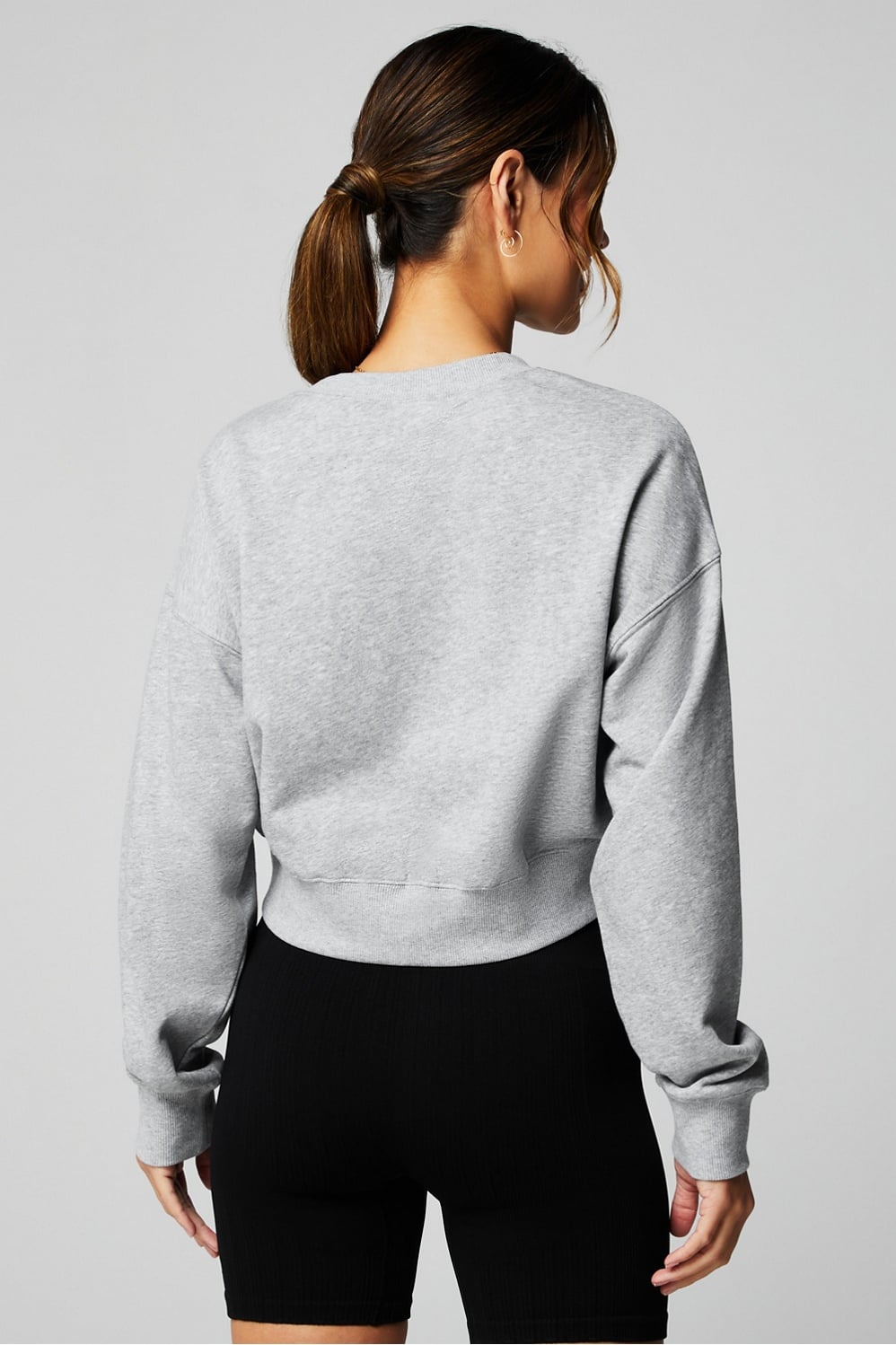Fabletics Year Round Terry Cropped Sweatshirt