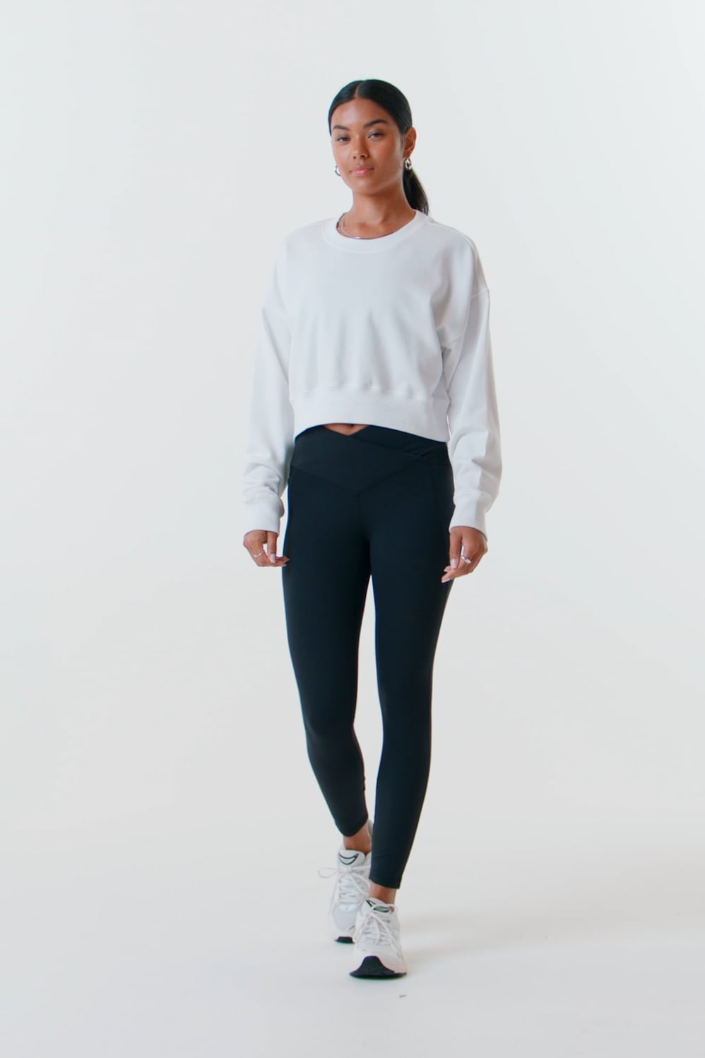 Fabletics Year Round Terry Cropped Sweatshirt