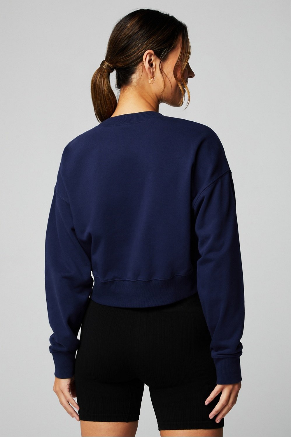 Fabletics Year Round Terry Cropped Sweatshirt