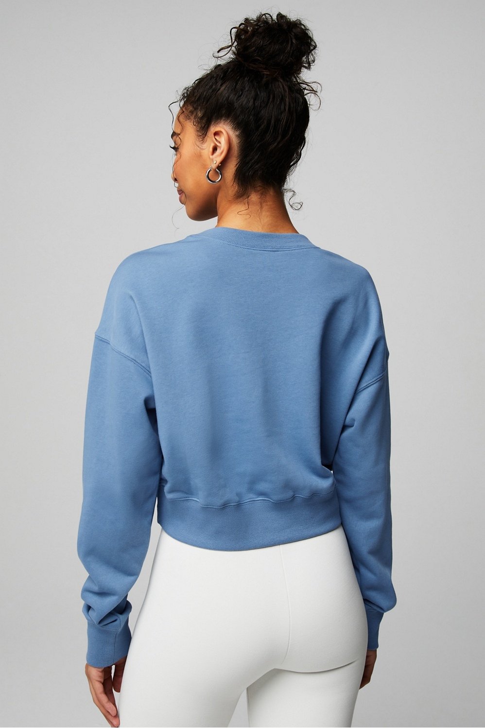 Fabletics Year Round Terry Cropped Sweatshirt