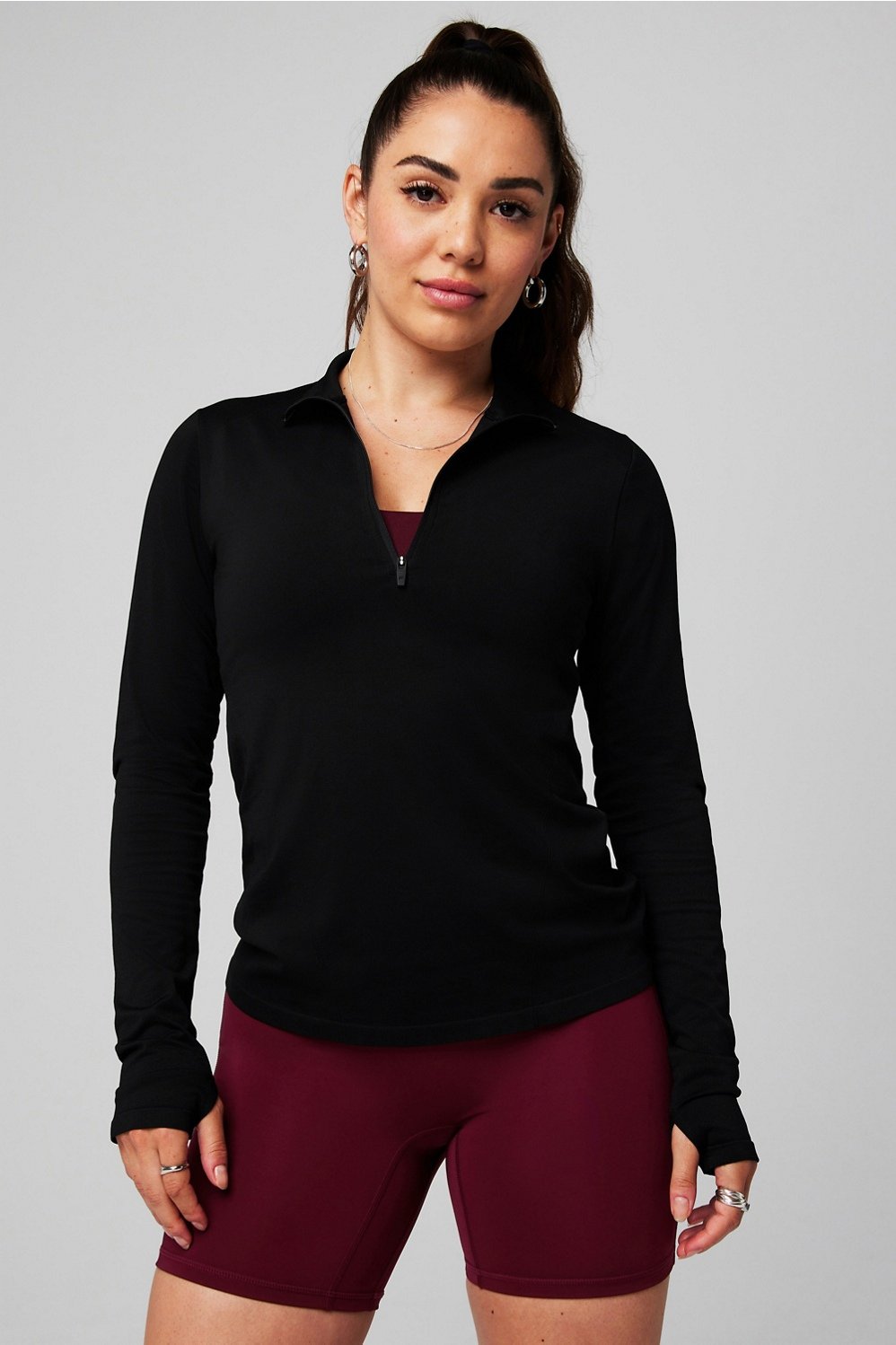Fabletics Feather Tech+ Half-Zip Top