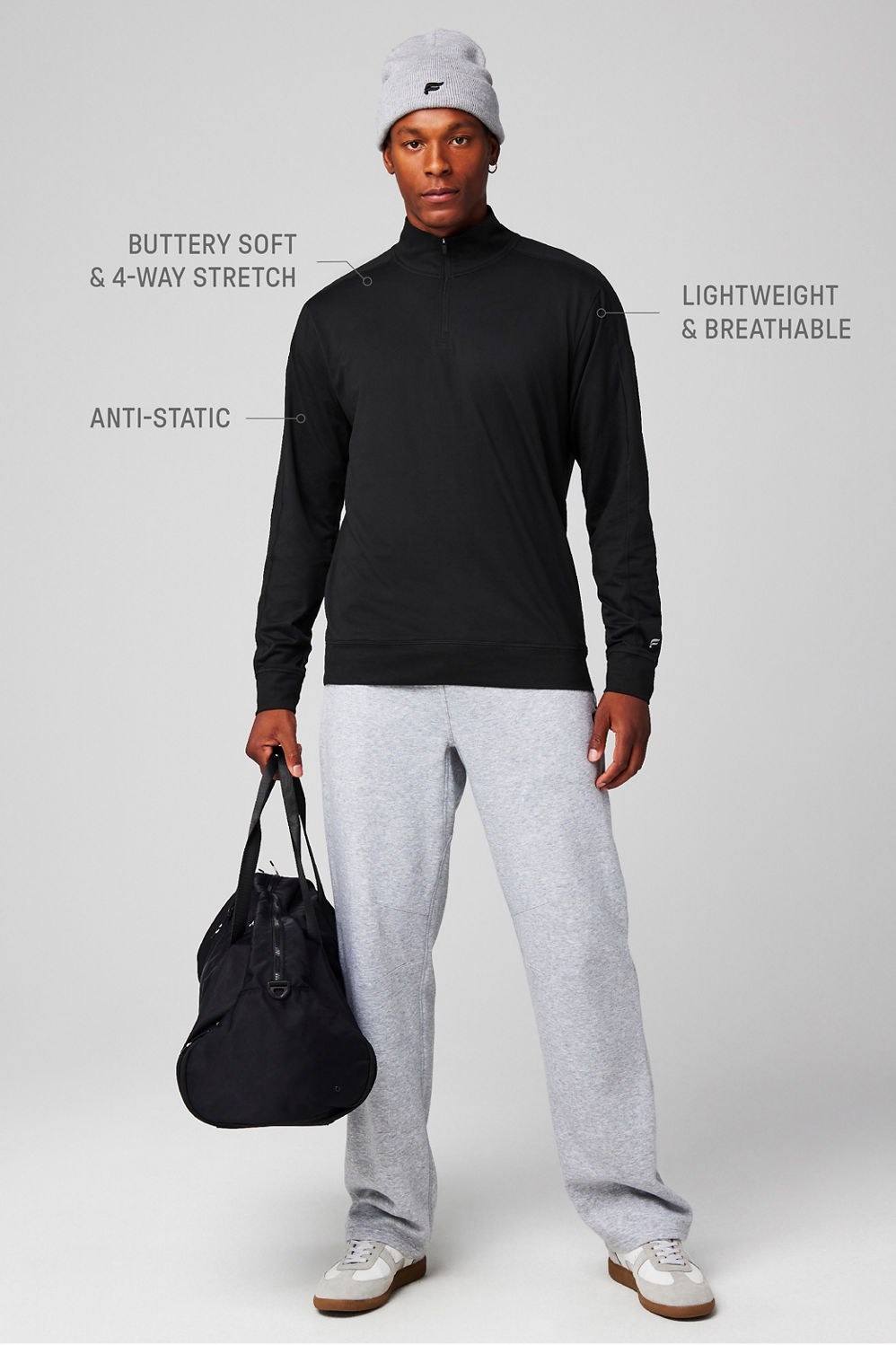 Fabletics The Cloud Jersey Quarter Zip