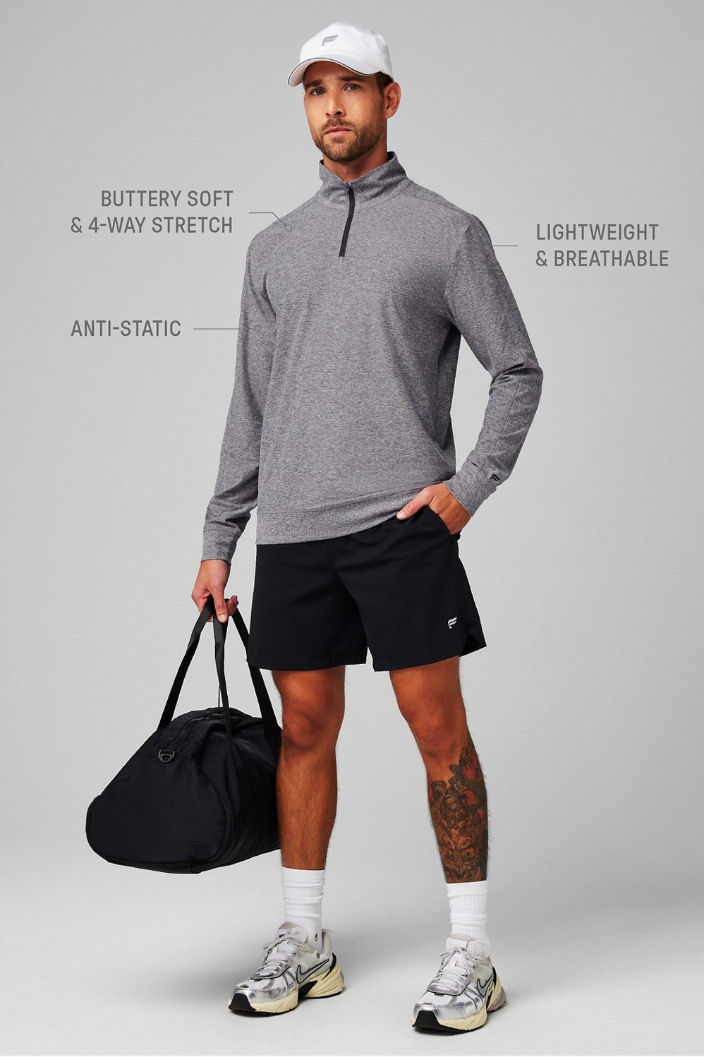 Fabletics The Cloud Jersey Quarter Zip