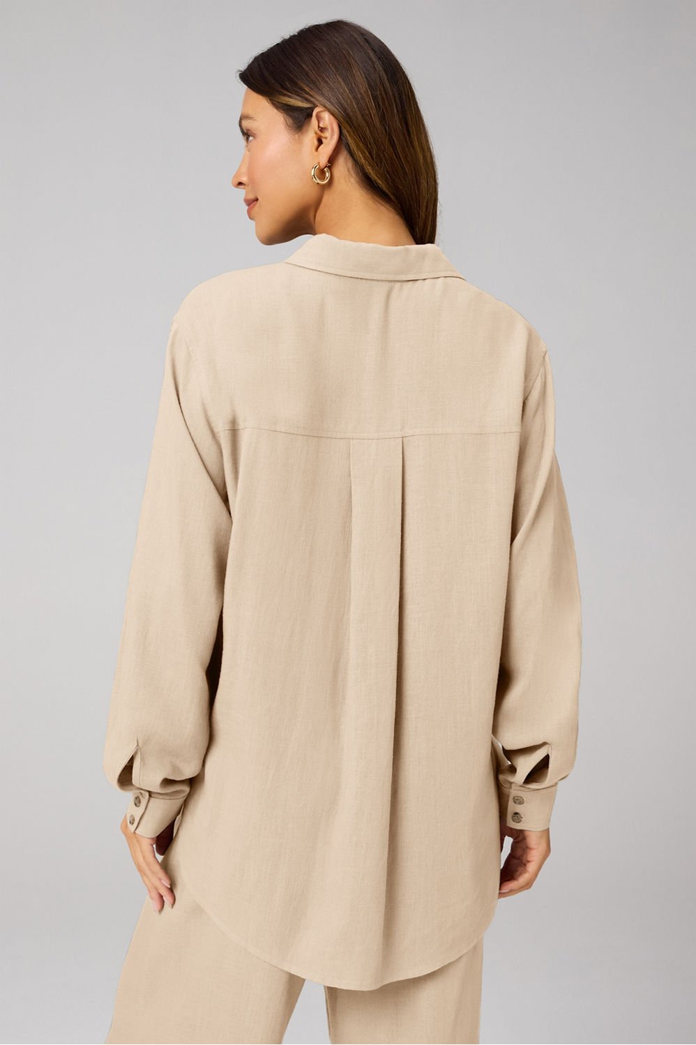 Fabletics Lifestyle Linen Button-Up Shirt