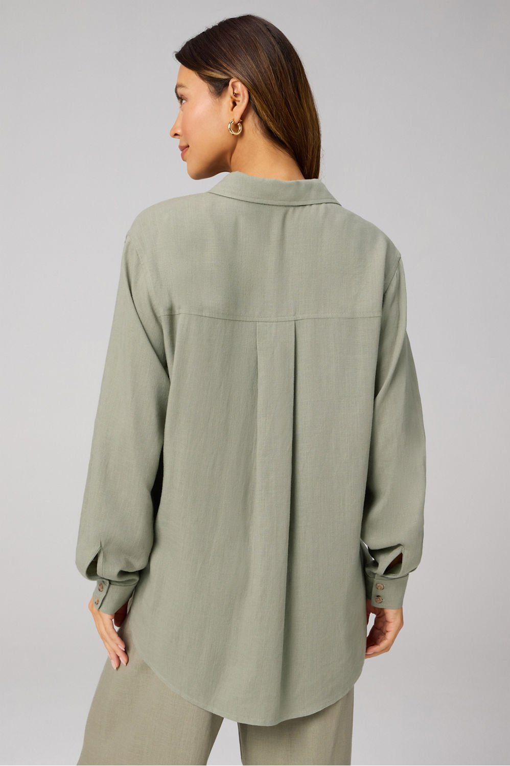 Fabletics Lifestyle Linen Button-Up Shirt