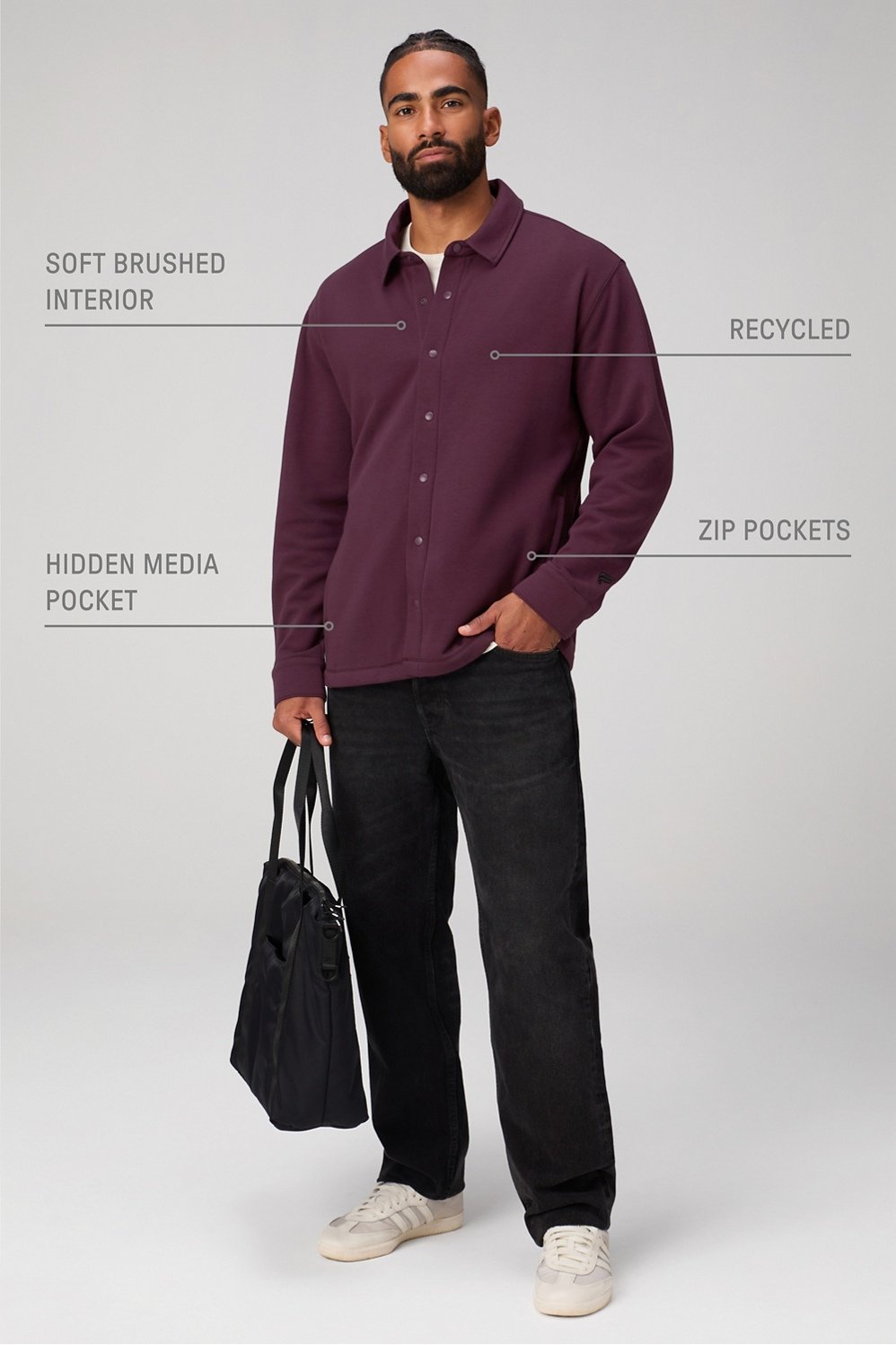 Fabletics The Go-To Shirt Jacket