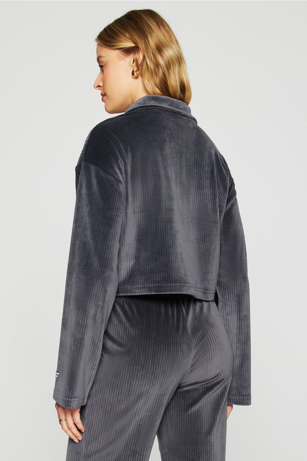 Fabletics Plush Rib Half Zip Sweatshirt