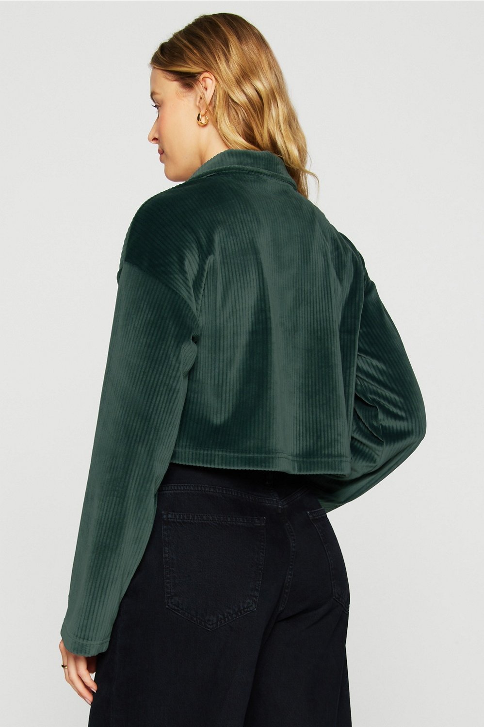 Fabletics Plush Rib Half Zip Sweatshirt