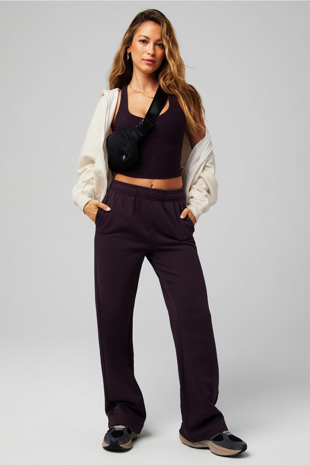 Fabletics Cozy Fleece Full Zip Hoodie