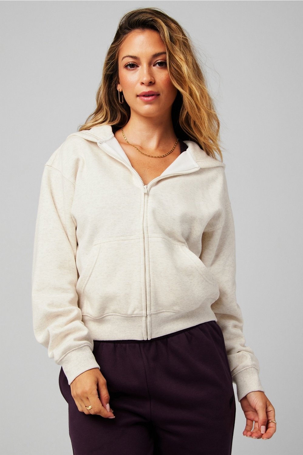Fabletics Cozy Fleece Full Zip Hoodie