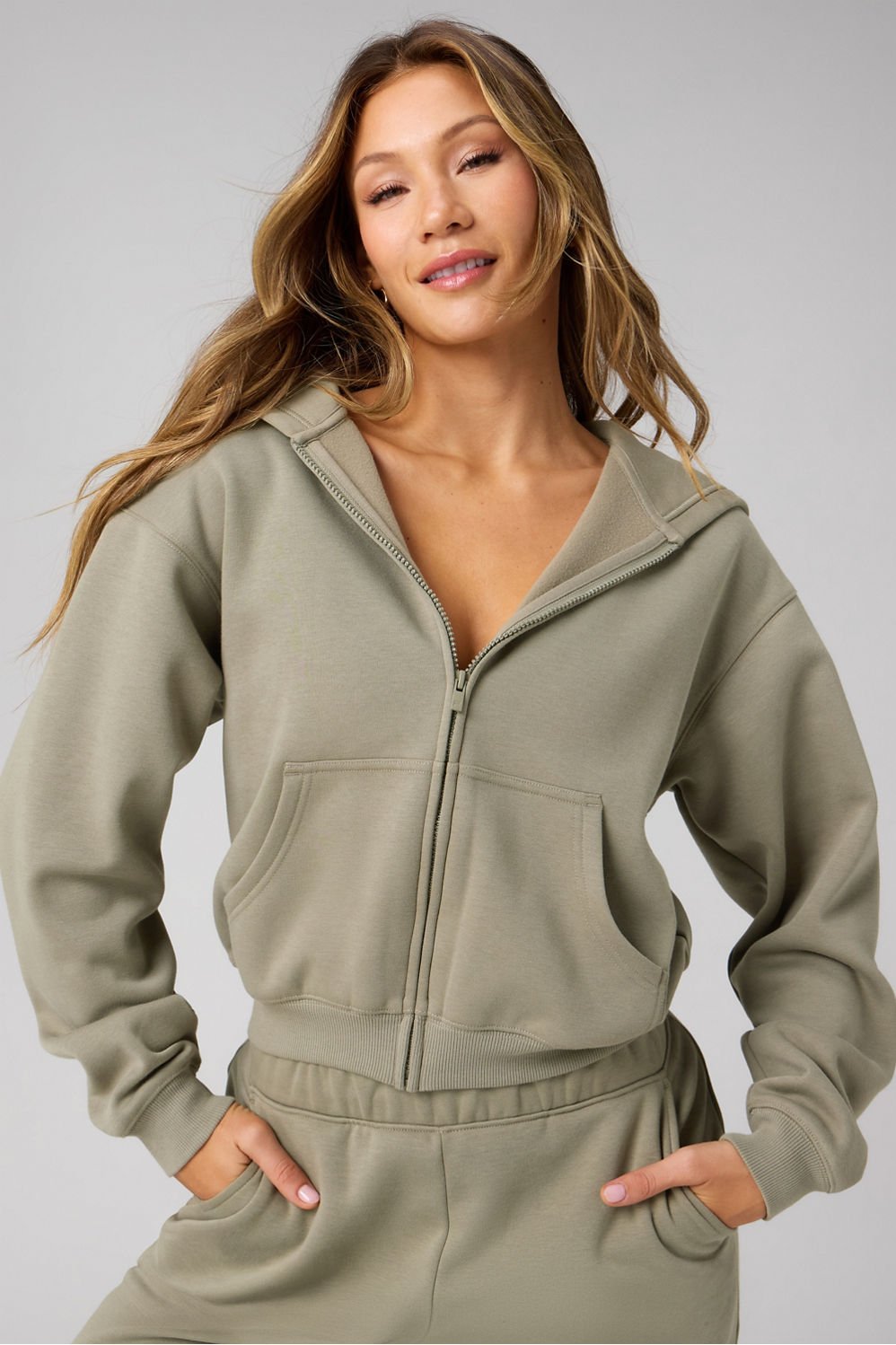 Fabletics Cozy Fleece Full Zip Hoodie