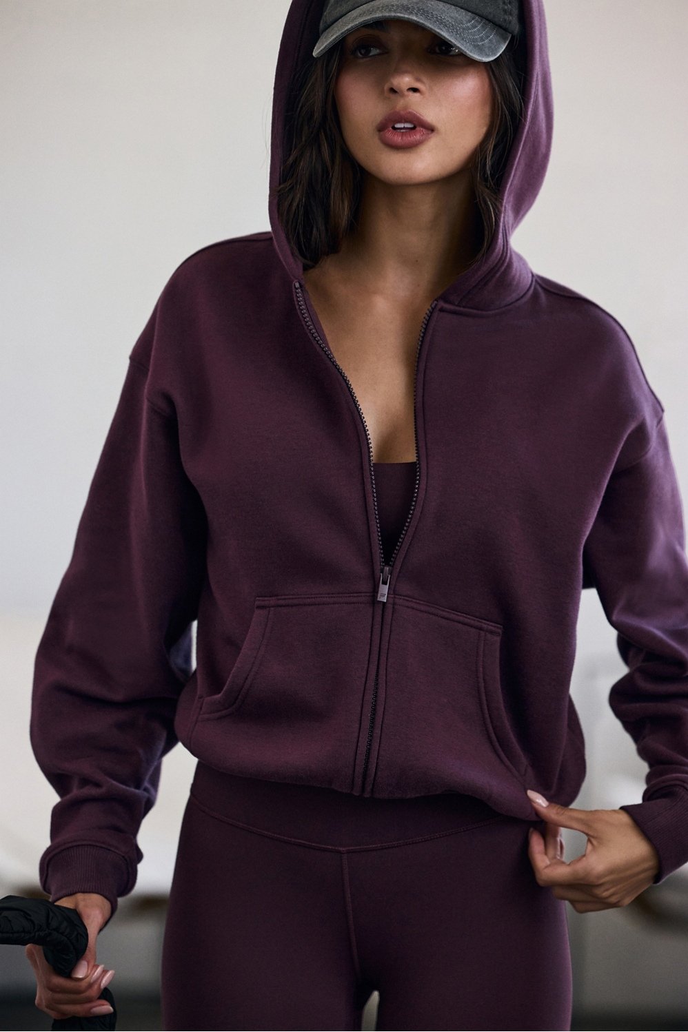 Fabletics Cozy Fleece Full Zip Hoodie
