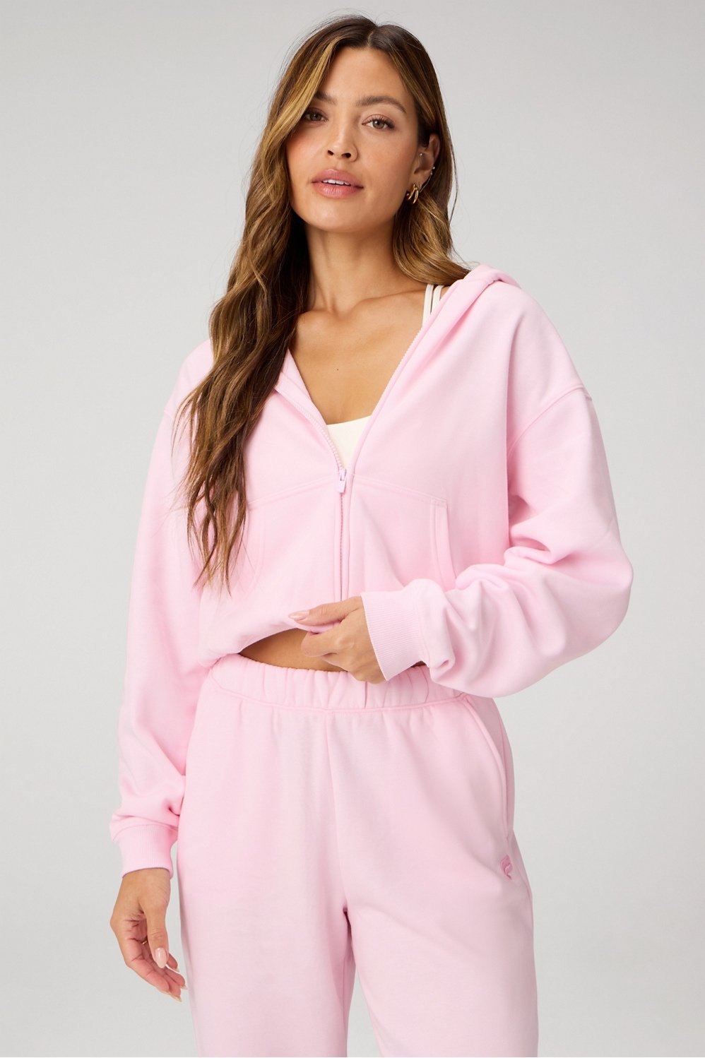 Fabletics Cozy Fleece Full Zip Hoodie