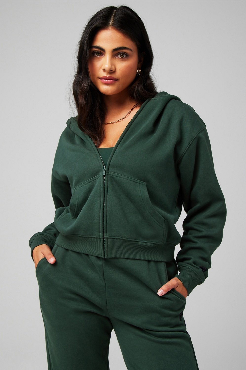 Fabletics Cozy Fleece Full Zip Hoodie
