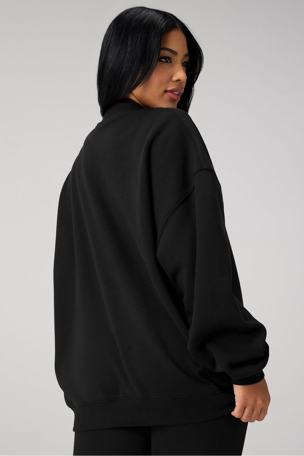 Fabletics Cozy Fleece Oversized Mock Neck Sweatshirt