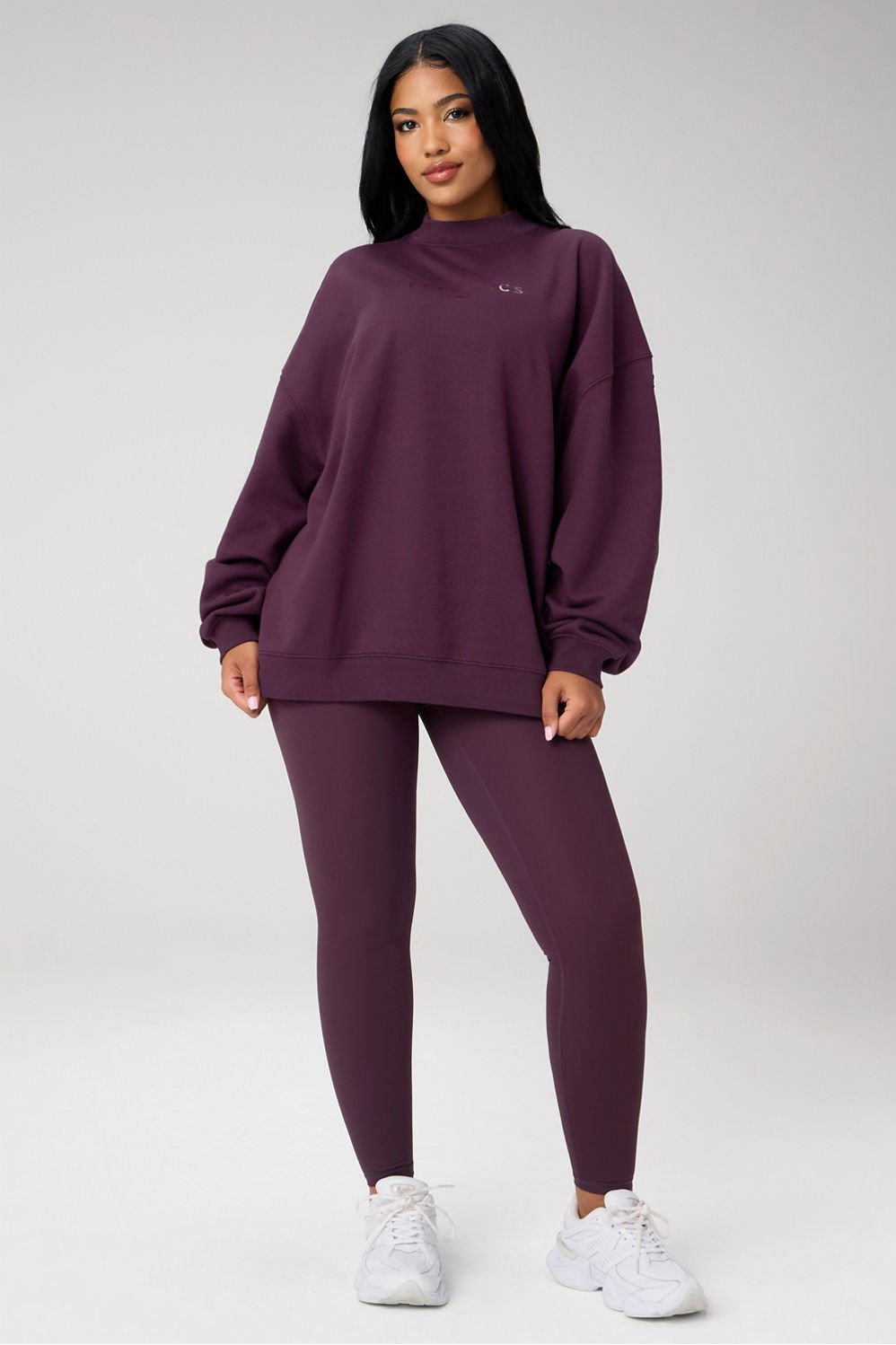 Fabletics Cozy Fleece Oversized Mock Neck Sweatshirt