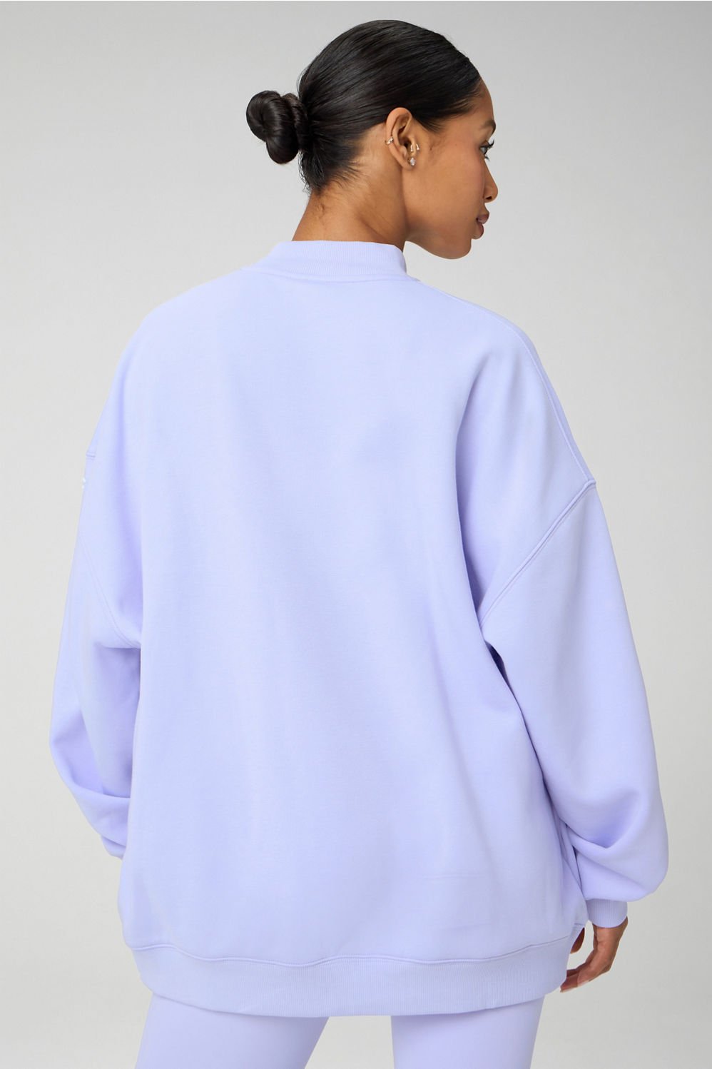 Fabletics Cozy Fleece Oversized Mock Neck Sweatshirt