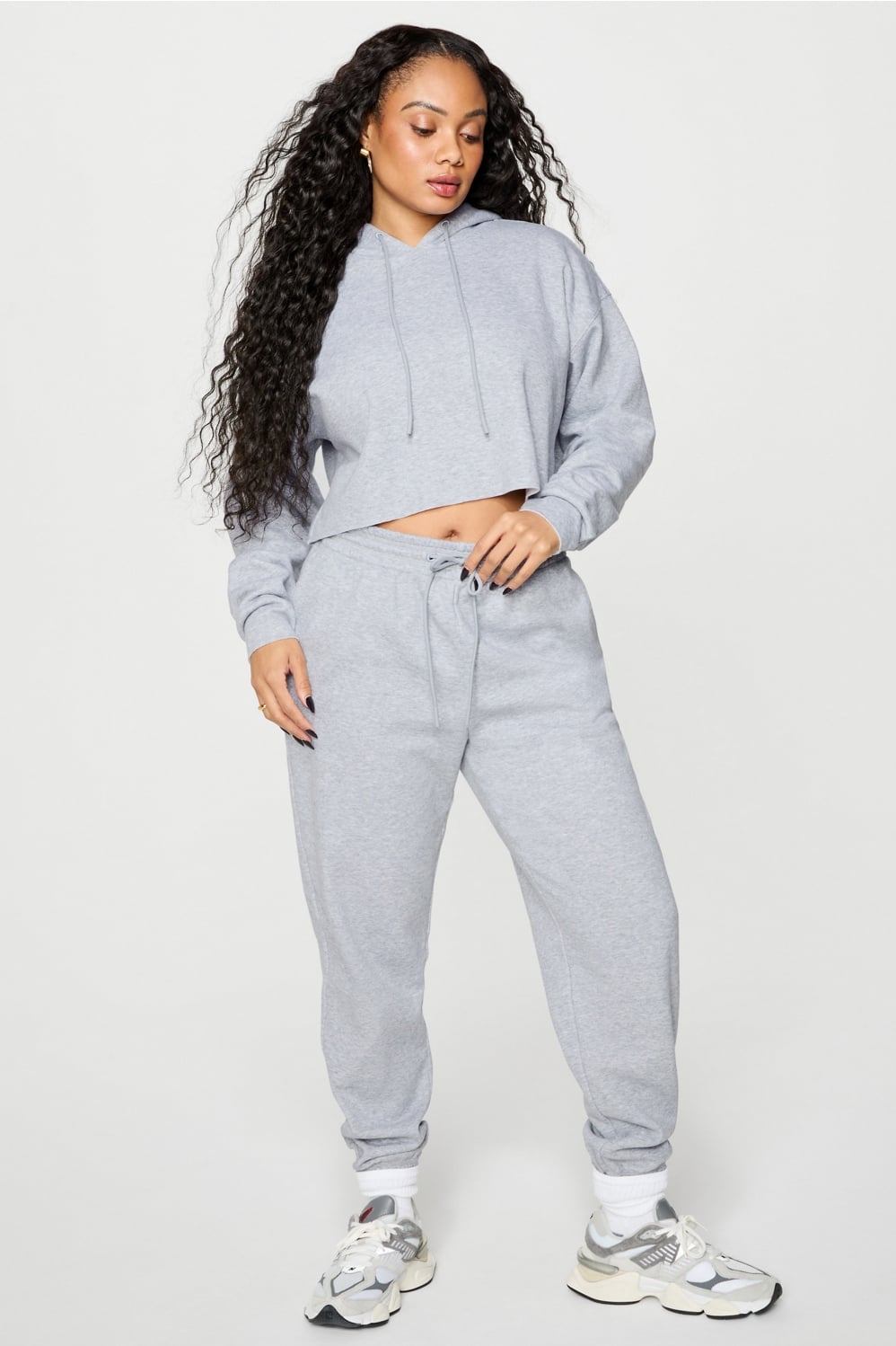 Fabletics Cozy Fleece Everyday Cropped Hoodie