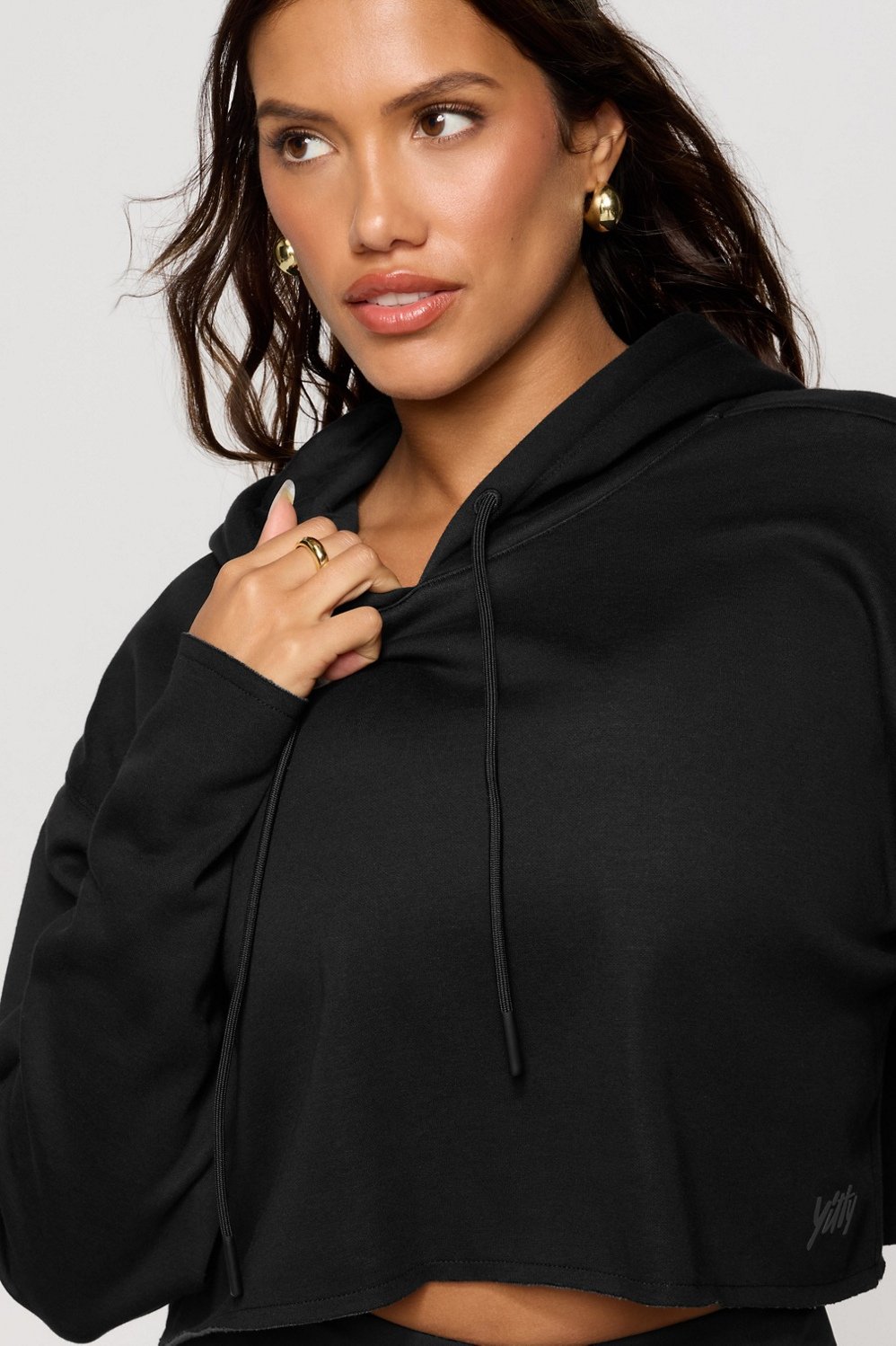 Fabletics Cozy Fleece Everyday Cropped Hoodie