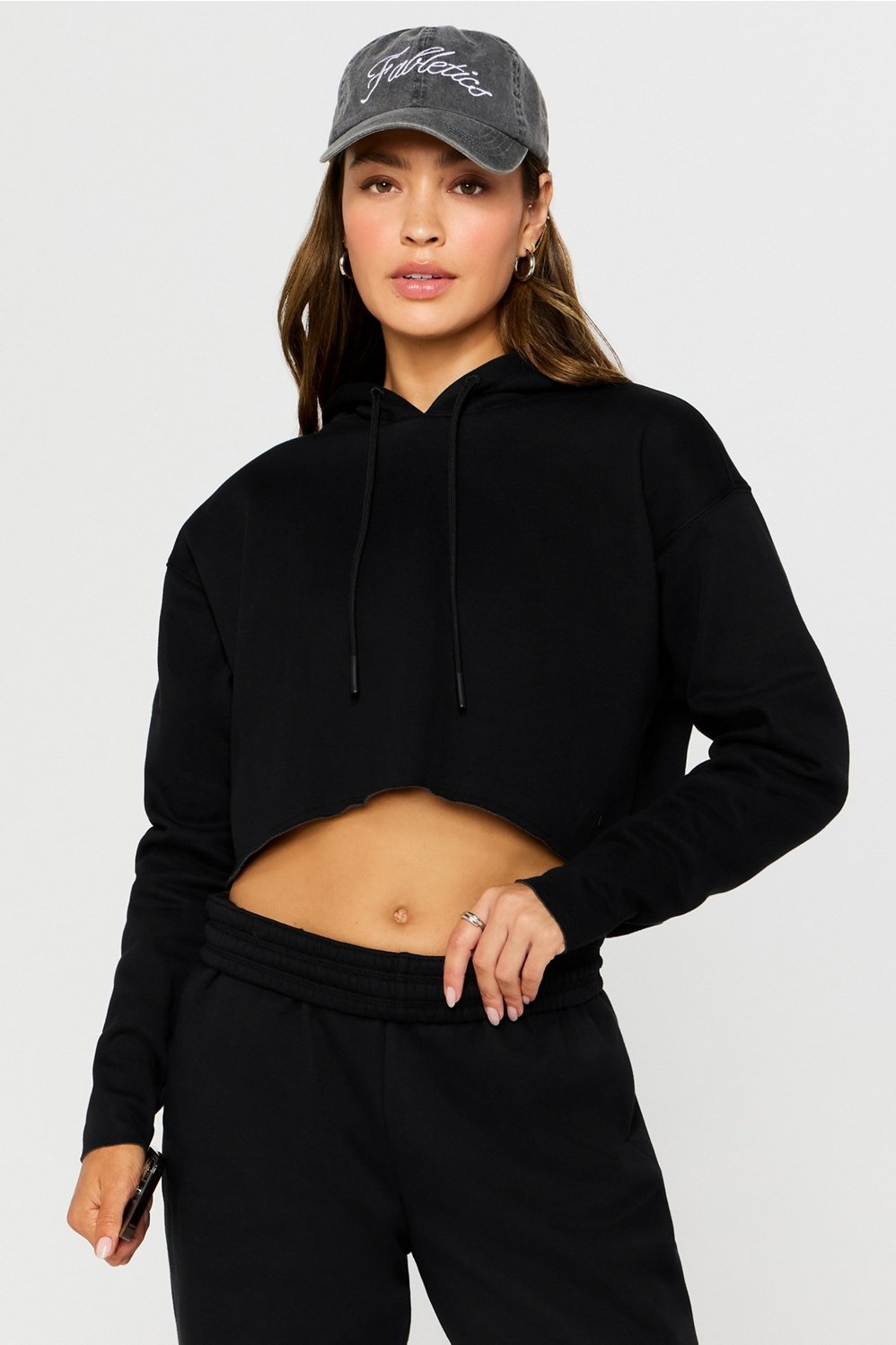Fabletics Cozy Fleece Everyday Cropped Hoodie