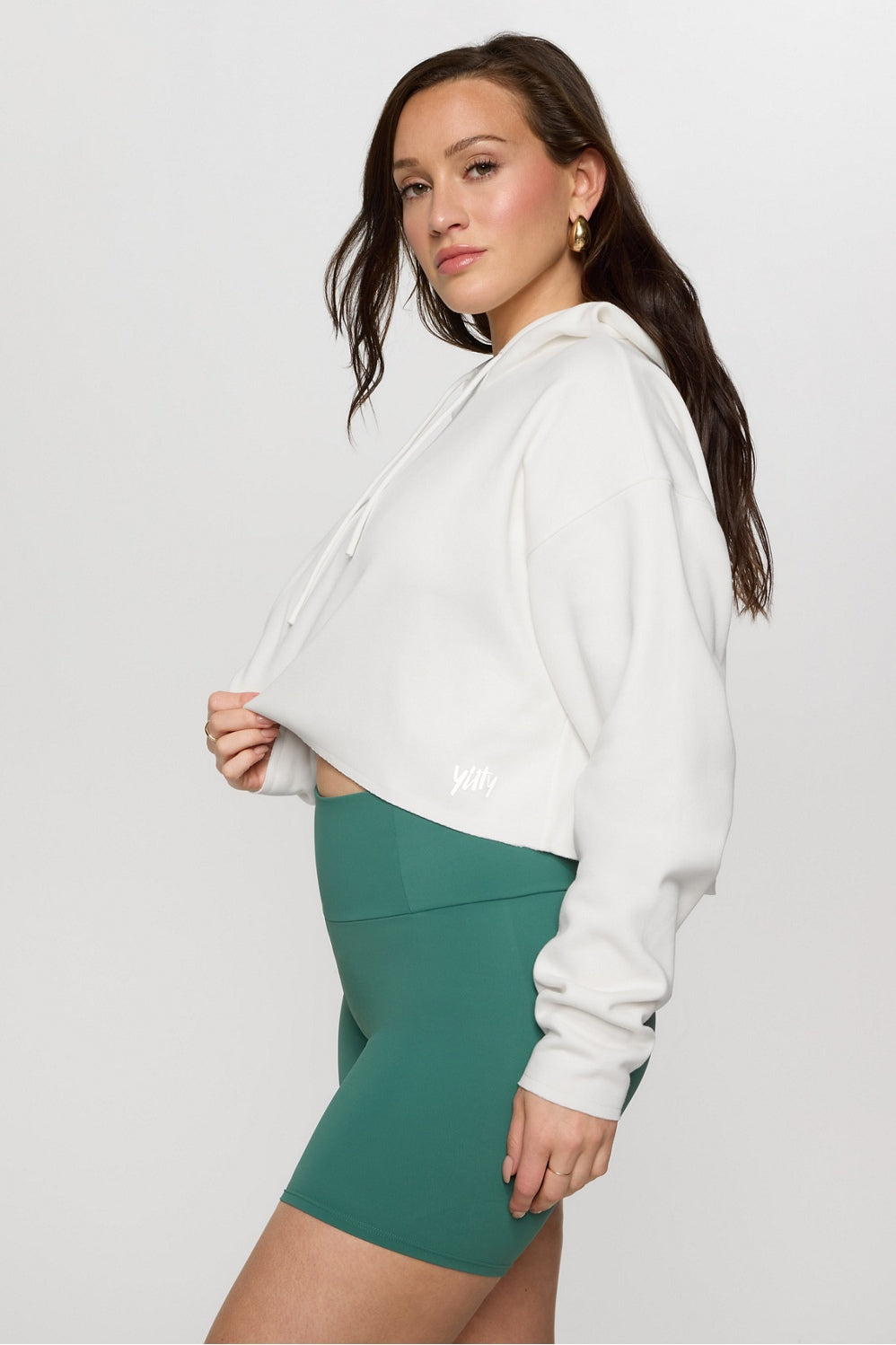 Fabletics Cozy Fleece Everyday Cropped Hoodie