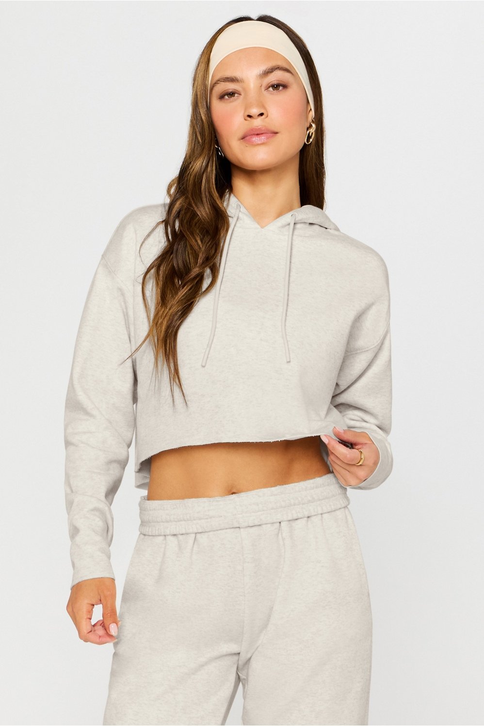 Fabletics Cozy Fleece Everyday Cropped Hoodie