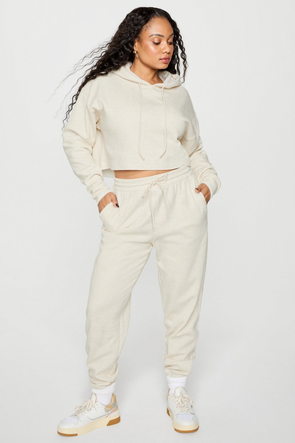 Fabletics Cozy Fleece Everyday Cropped Hoodie