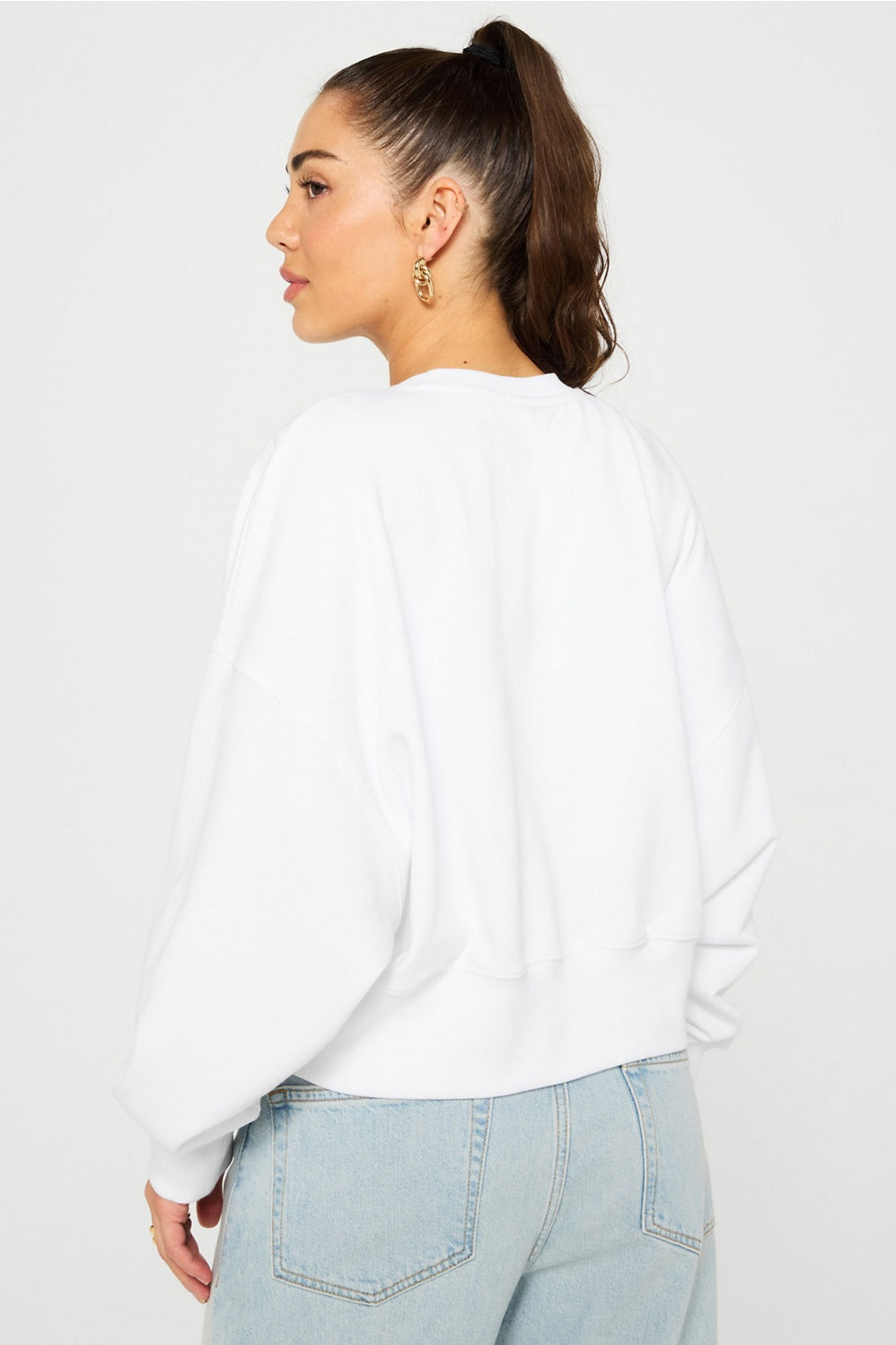 Fabletics Year Round Terry Crew Neck Sweatshirt