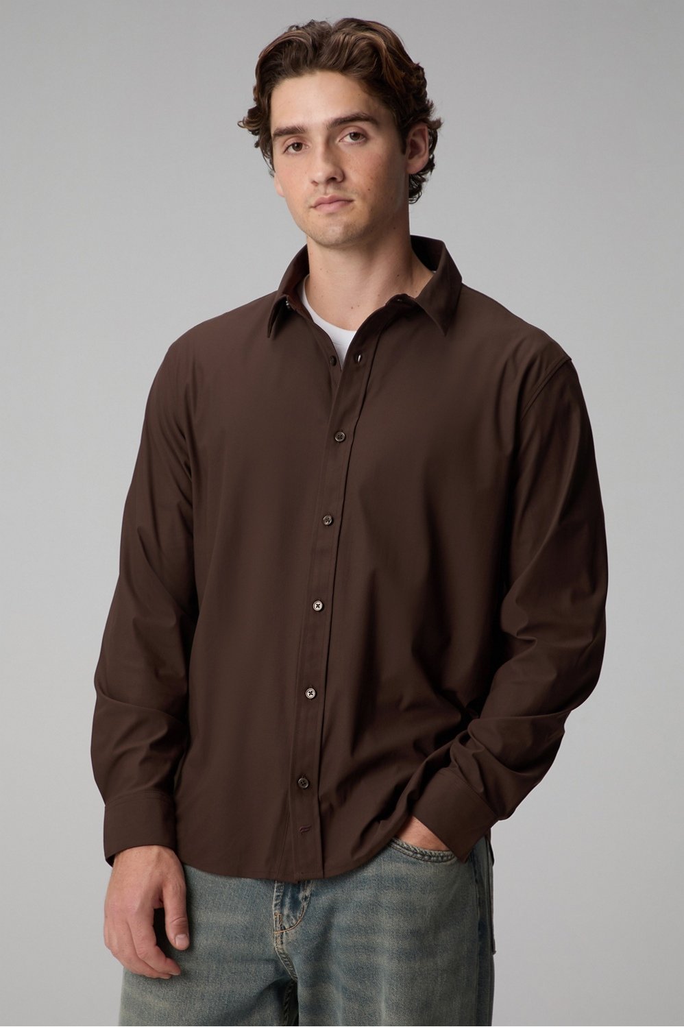 Fabletics The Don Long Sleeve Button Up (Classic Fit)