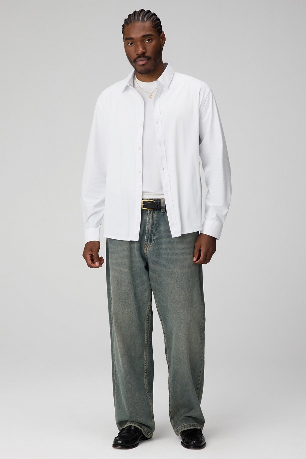 Fabletics The Don Long Sleeve Button Up (Classic Fit)