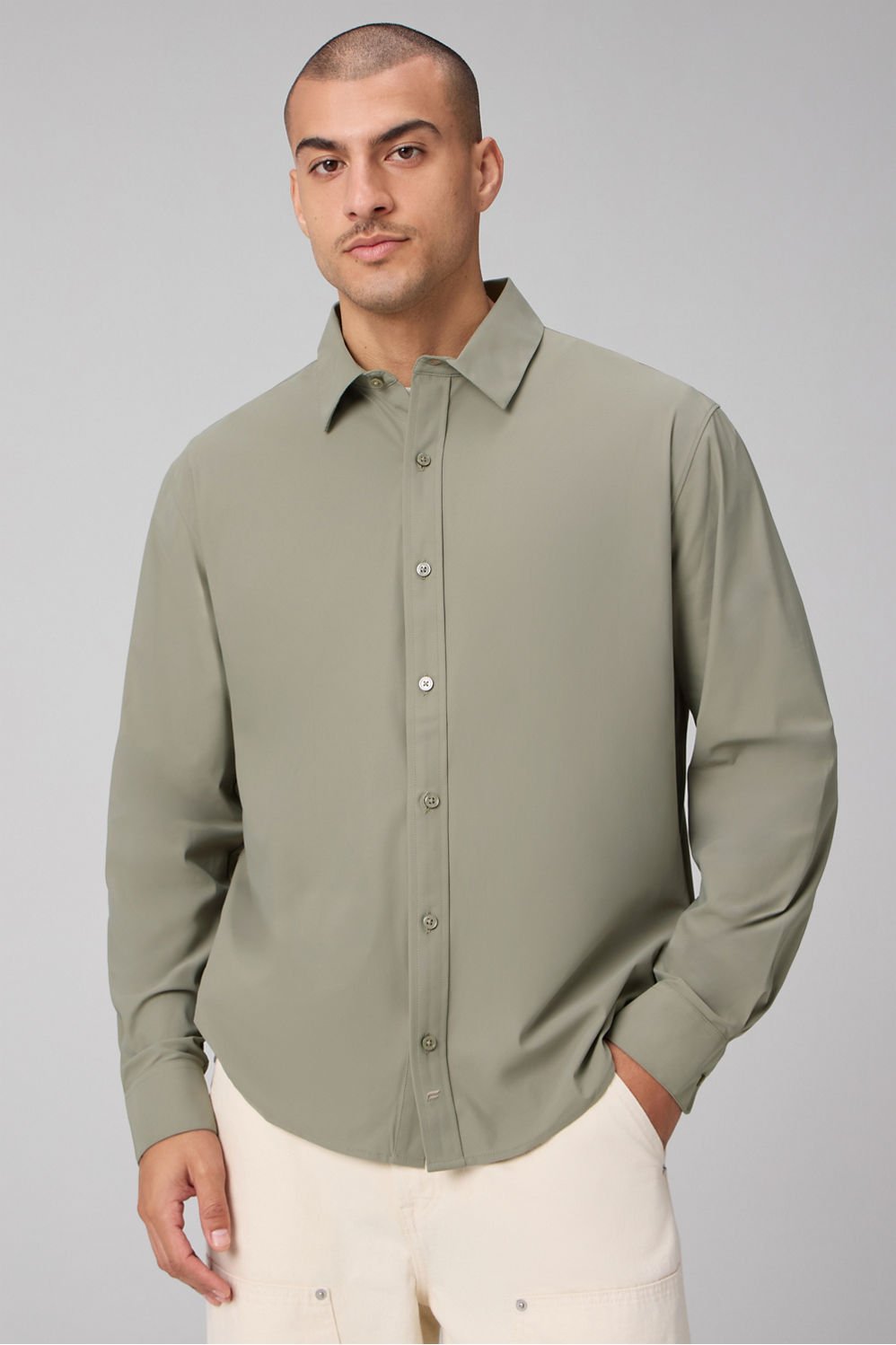 Fabletics The Don Long Sleeve Button Up (Classic Fit)