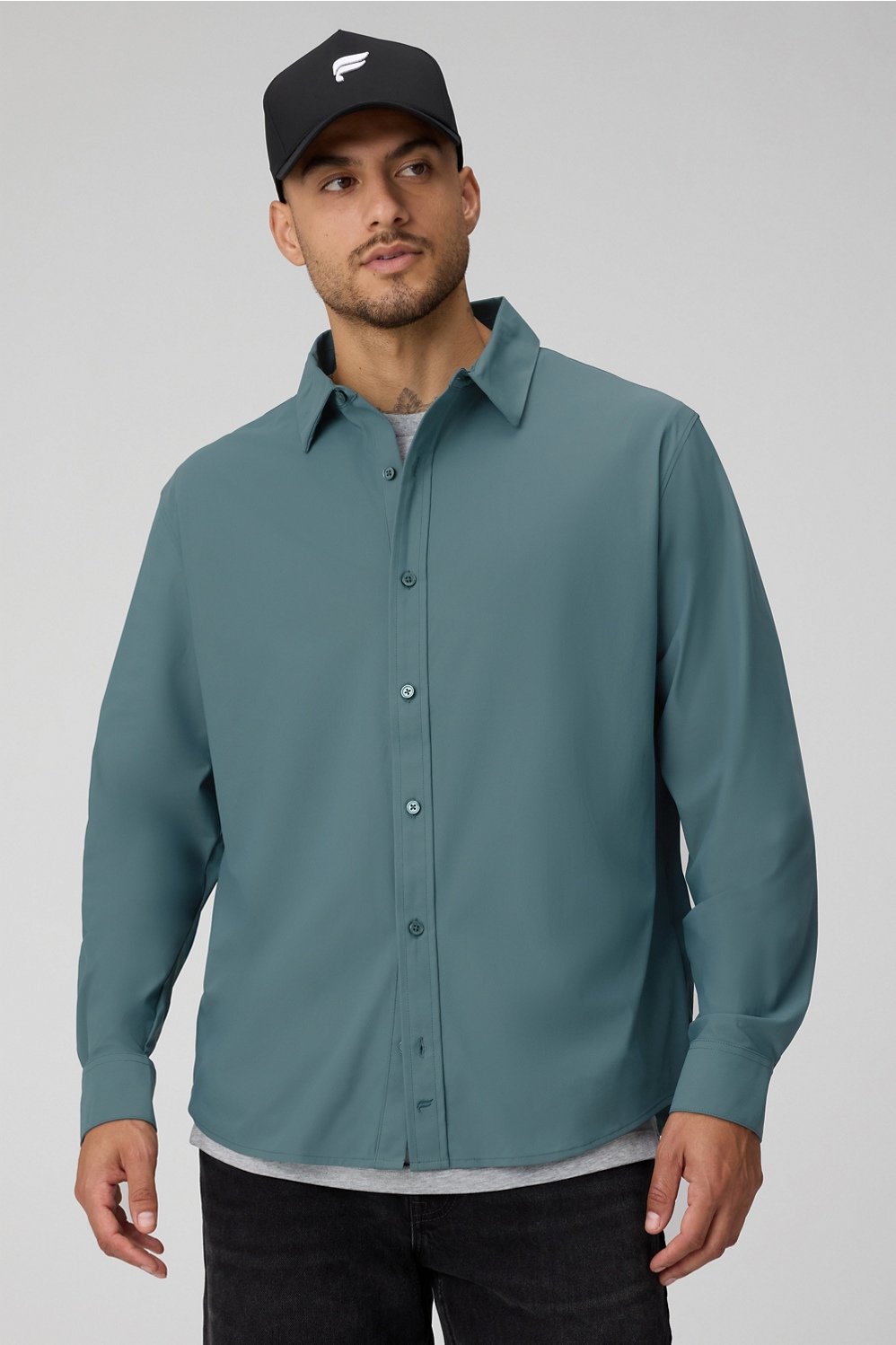 Fabletics The Don Long Sleeve Button Up (Classic Fit)