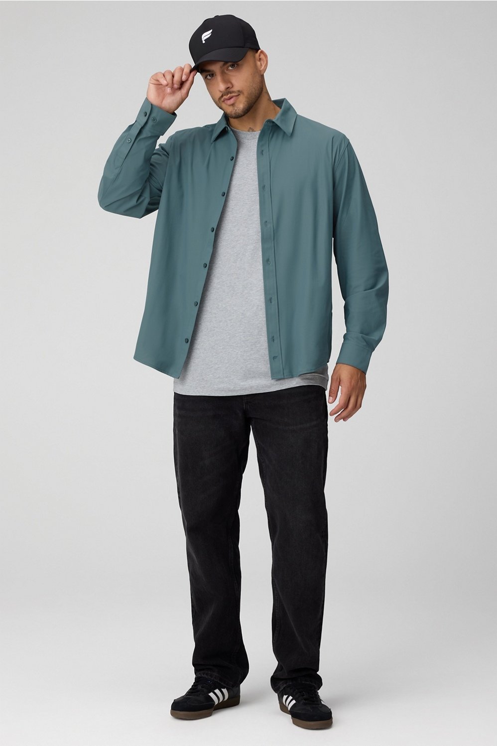 Fabletics The Don Long Sleeve Button Up (Classic Fit)