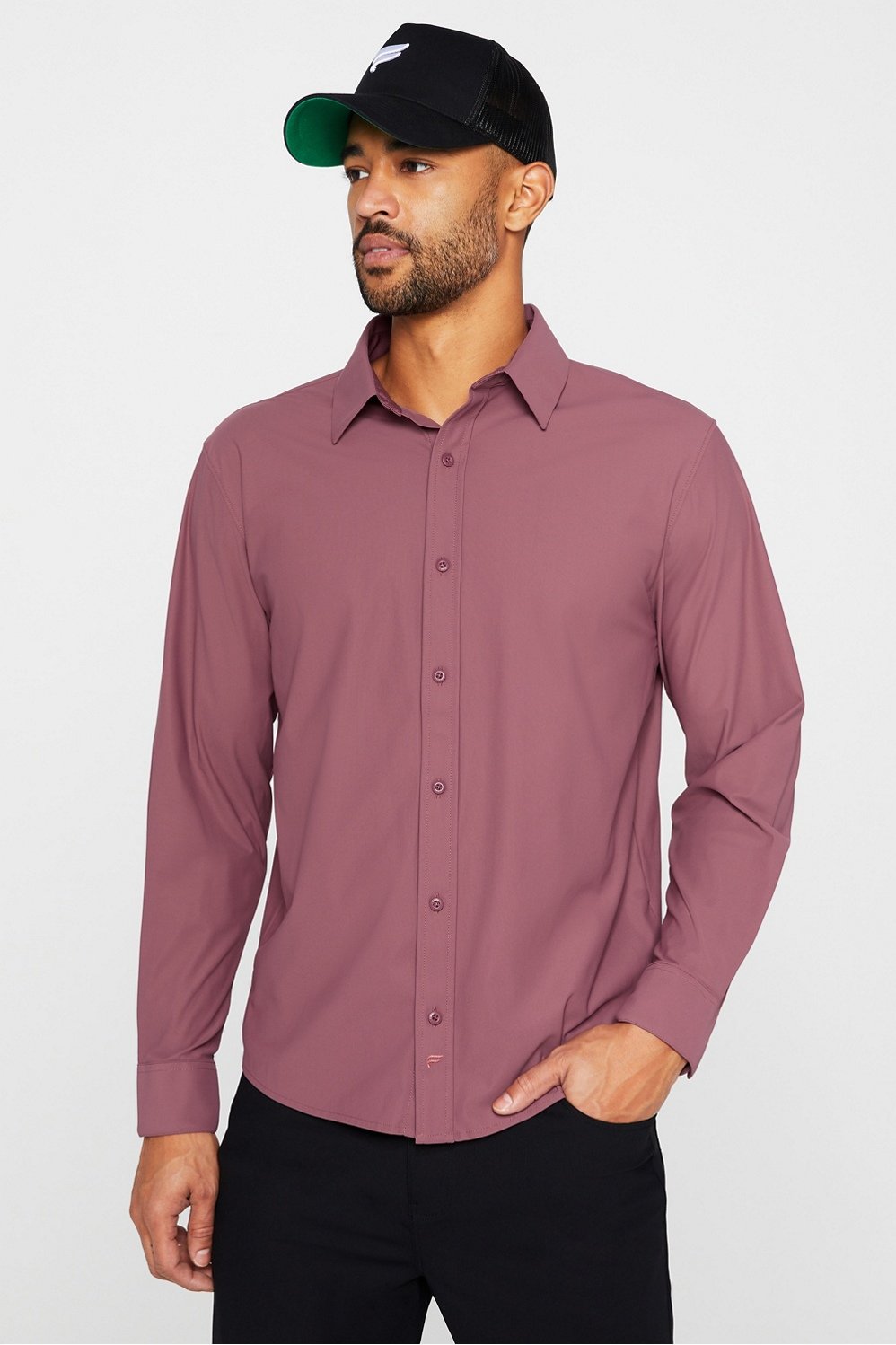 Fabletics The Don Long Sleeve Button Up (Classic Fit)