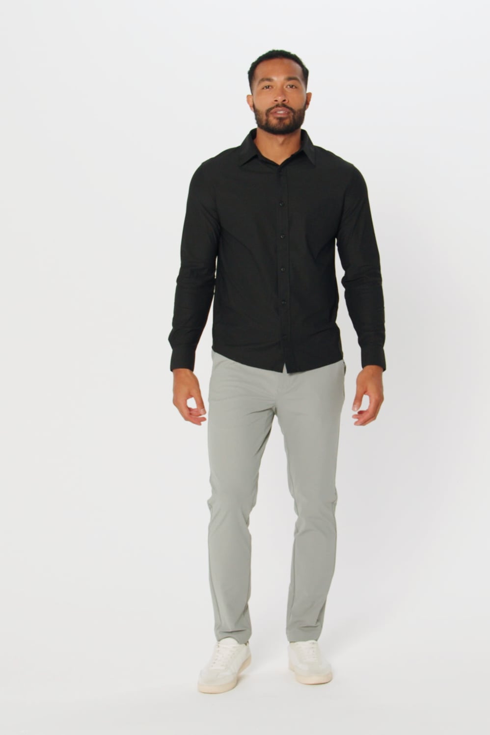 Fabletics The Don Long Sleeve Button Up (Slim Fit)