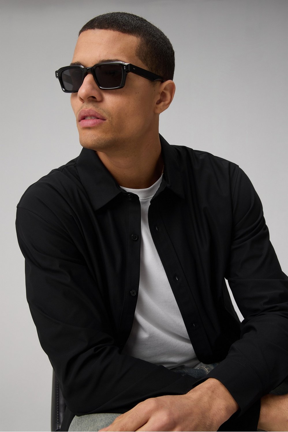 Fabletics The Don Long Sleeve Button Up (Slim Fit)